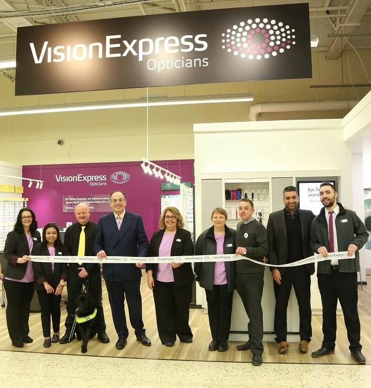 Local MP and charity ambassador join Vision Express to officially open new Northamptonshire optical stores 
