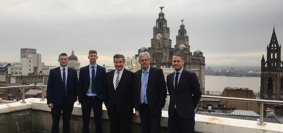 L-R: Colliers Liverpool’s James Strong, Craig Rigby, Andy Delaney, Colin Siebert and Paul Harris