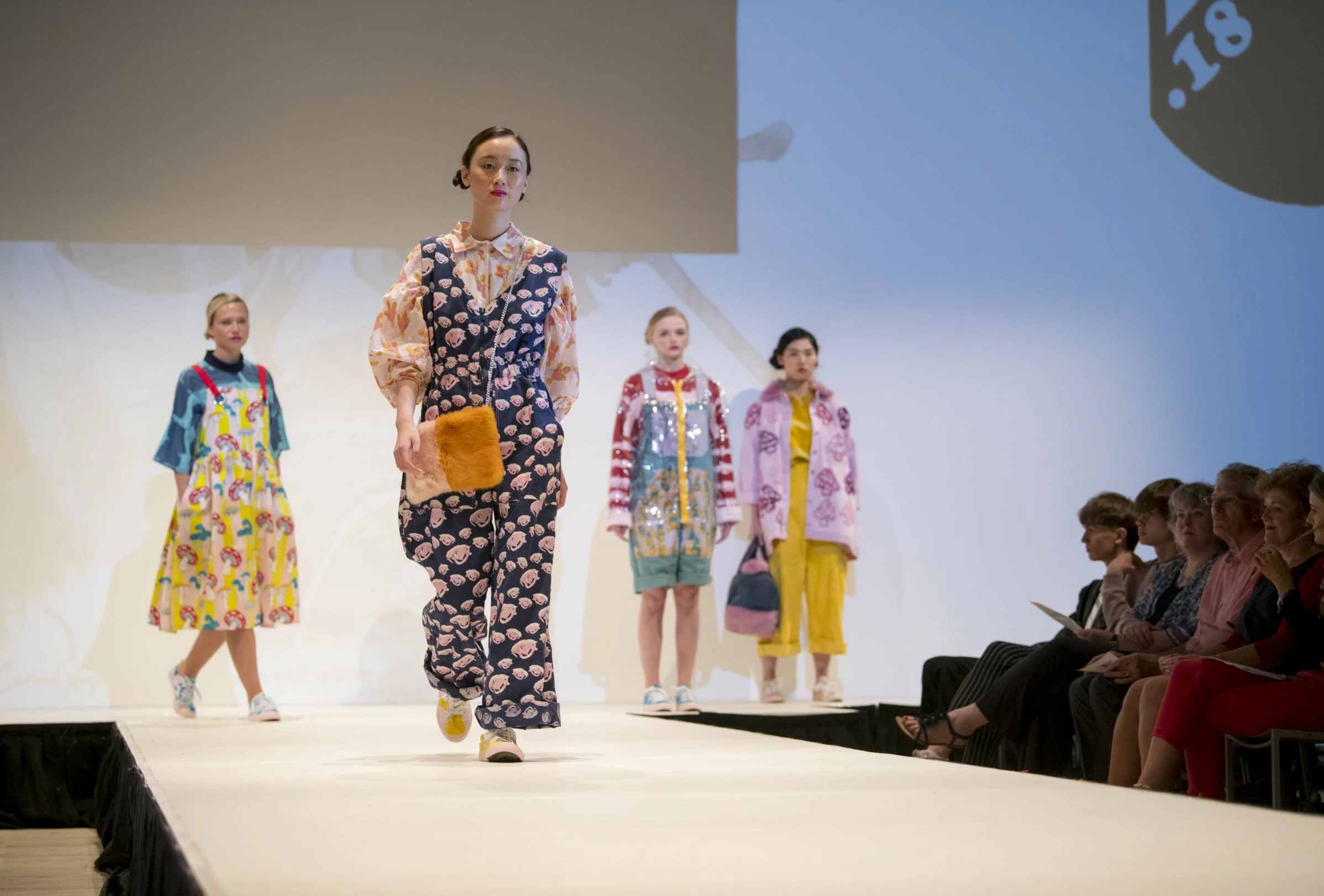 Fashion students showcased their final year designs during a day of catwalk shows.