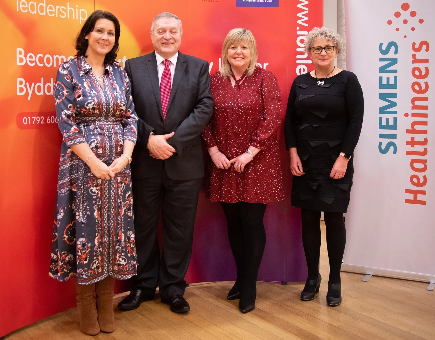 Nicola Sturrs and sponsors at ION graduation