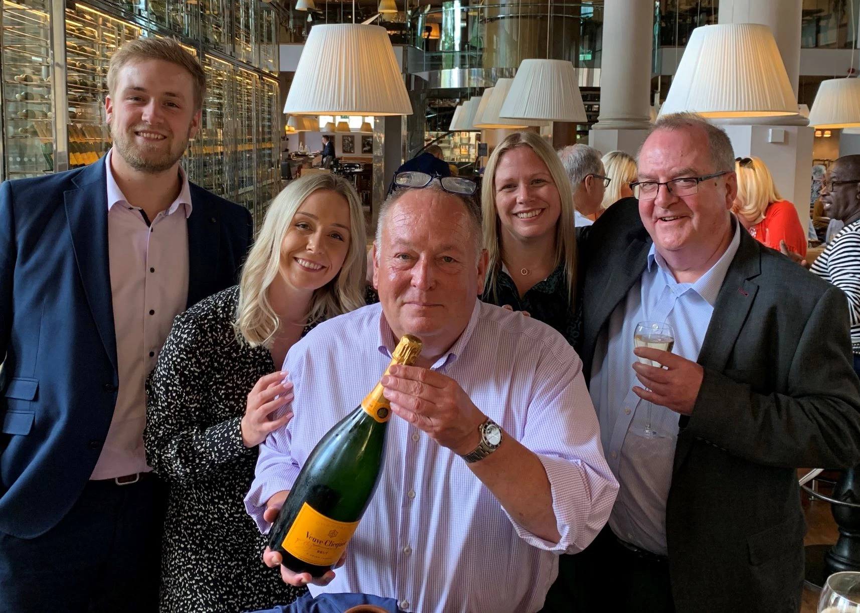 Edward, Rebecca and James Keighley, Jenny Douthwaite and Ian Brazier of Primeur Ltd