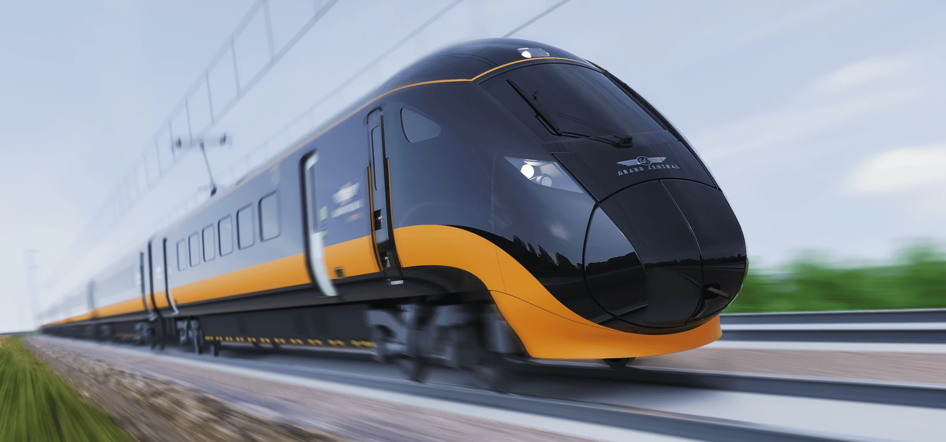 An artist's impression of Grand Central's new Hitachi Rail-made rolling stock
