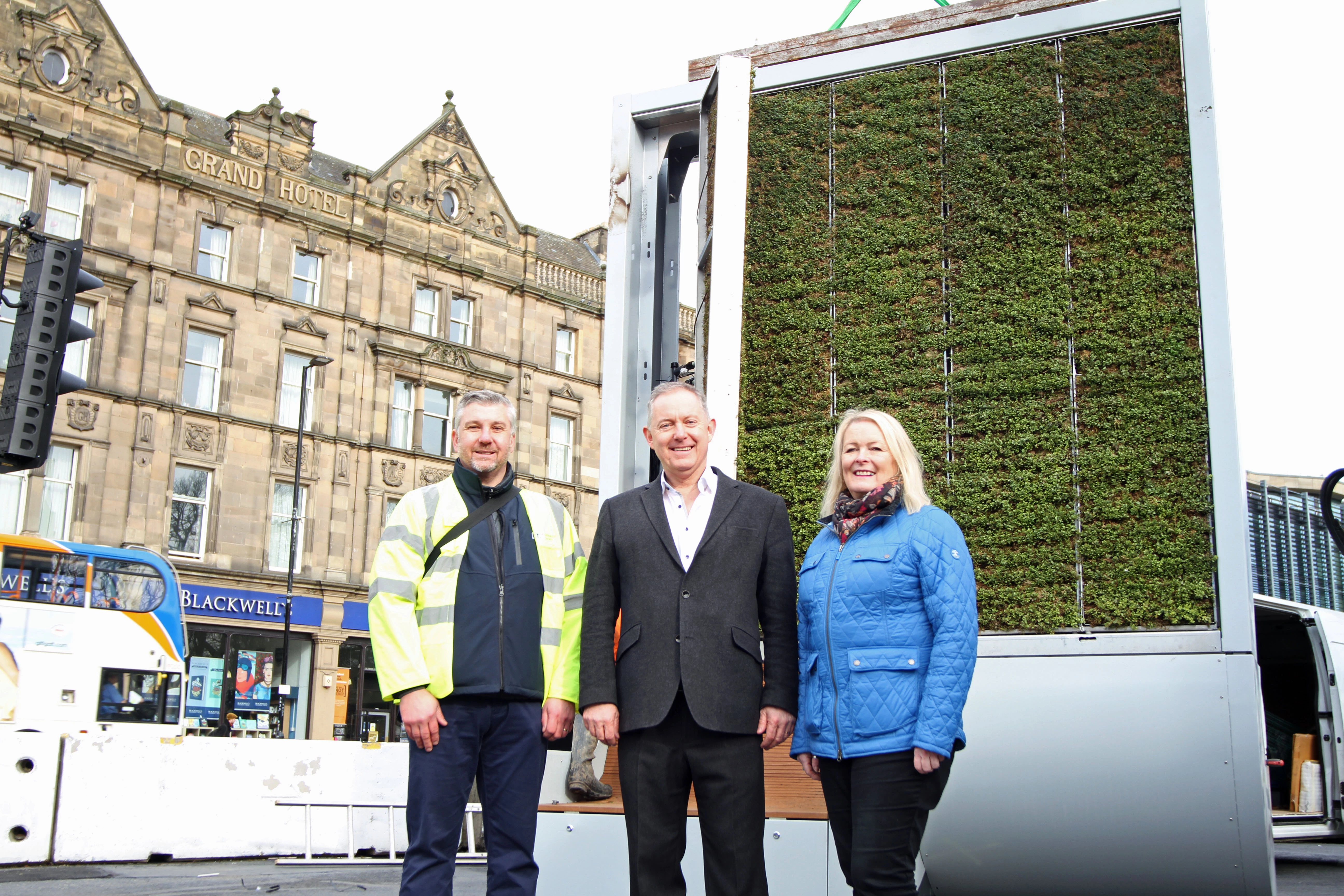 Left to right: Mark Cuthbert (Ordnance Survey), Nigel Watson (Northumbrian Water) and Councillor Arlene Ainsley (Newcastle City Council)