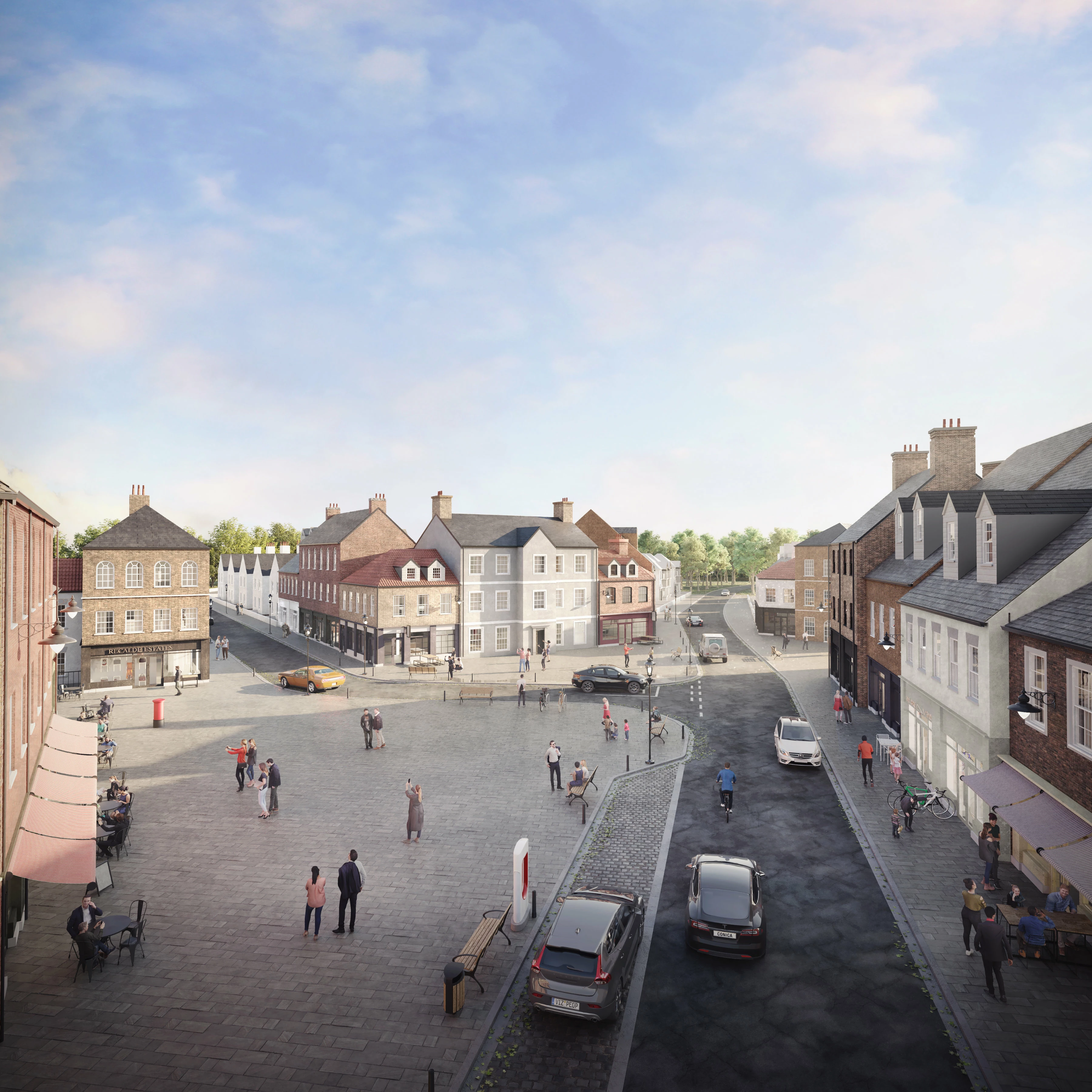 A CGI image of Heronby - proposed community in Yorkshire
