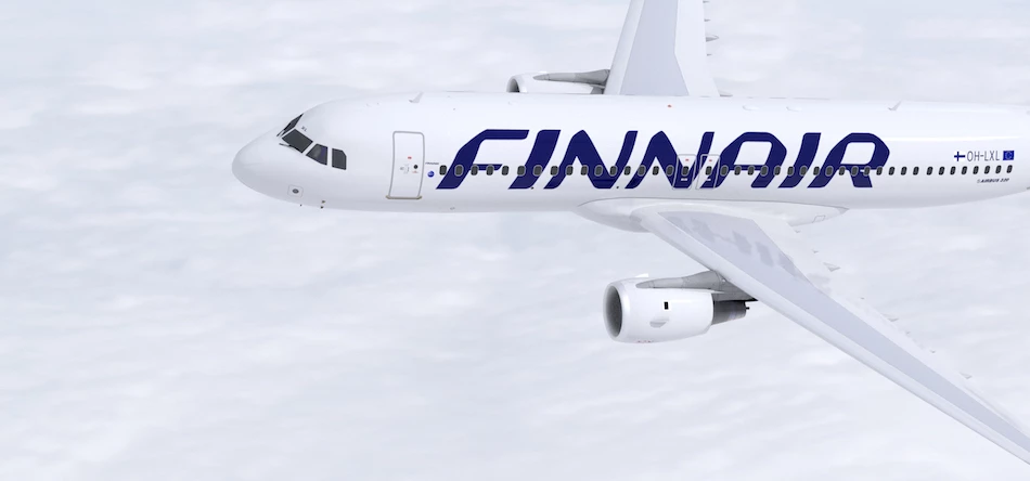 A Finnair-branded Airbus A320