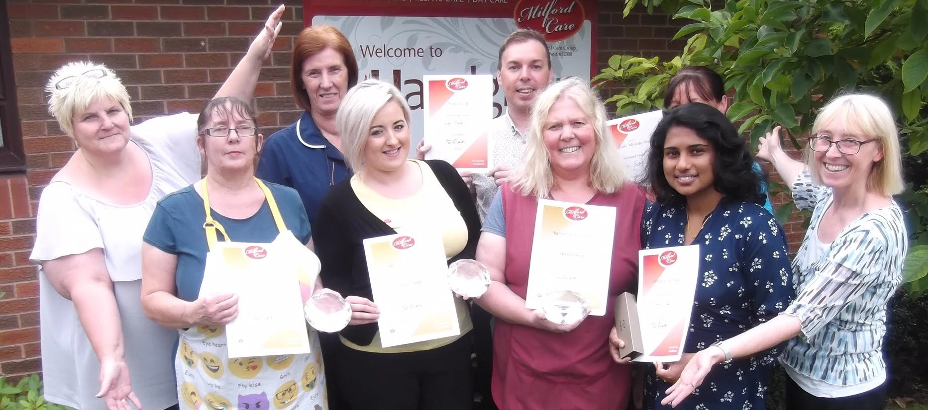 Hazelgrove Care Home award winners
