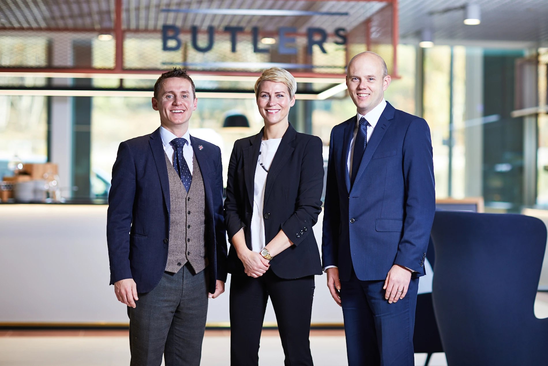 Matt Jones Director of Eat & Best, Emma Clarkson, CEG's Estate Manager at Kirkstall Forge and Paul Richardson investment manager at CEG. 