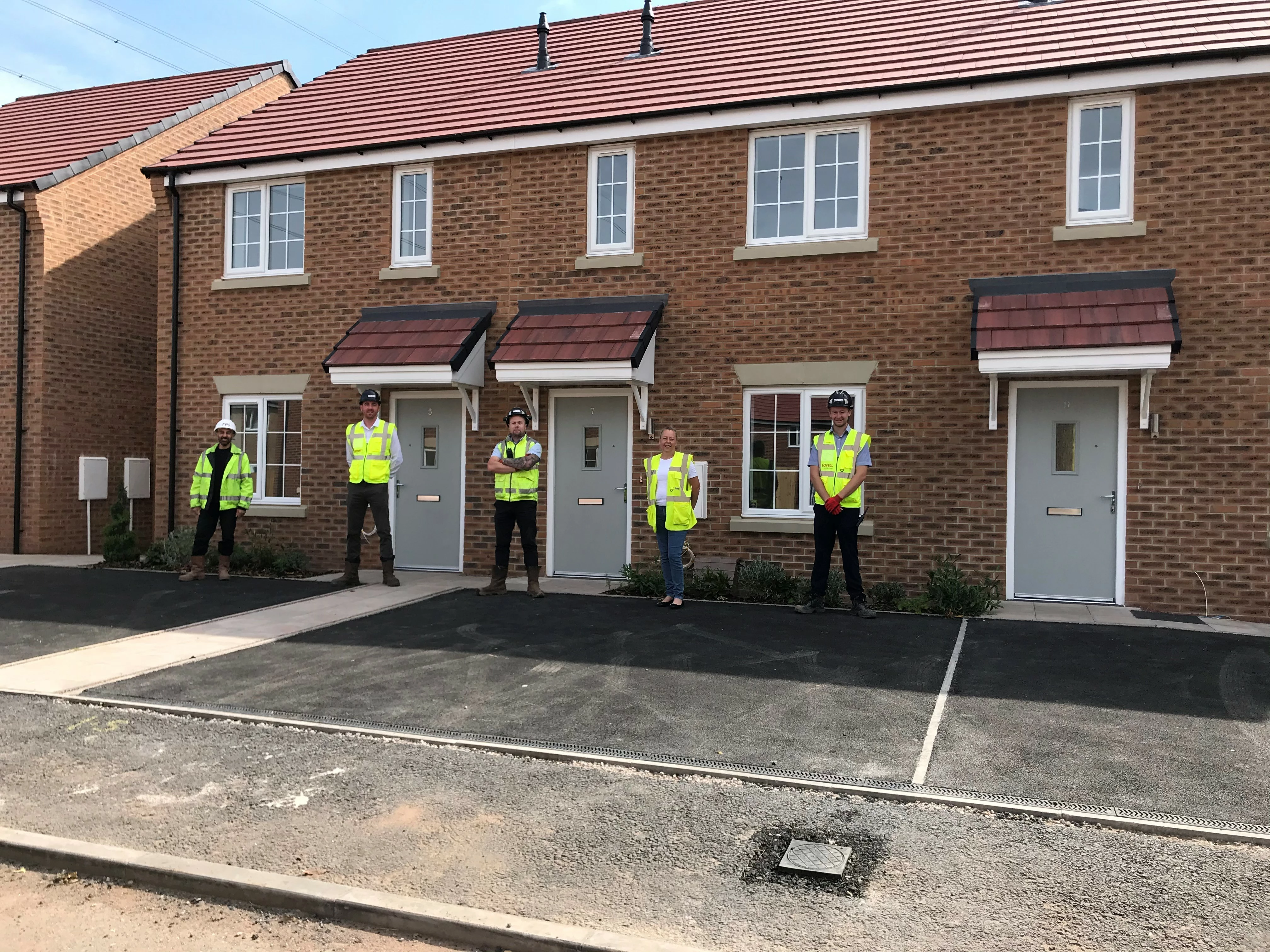 Newly-built homes for shared ownership and rent are handed over in the Staffordshire village of Coven