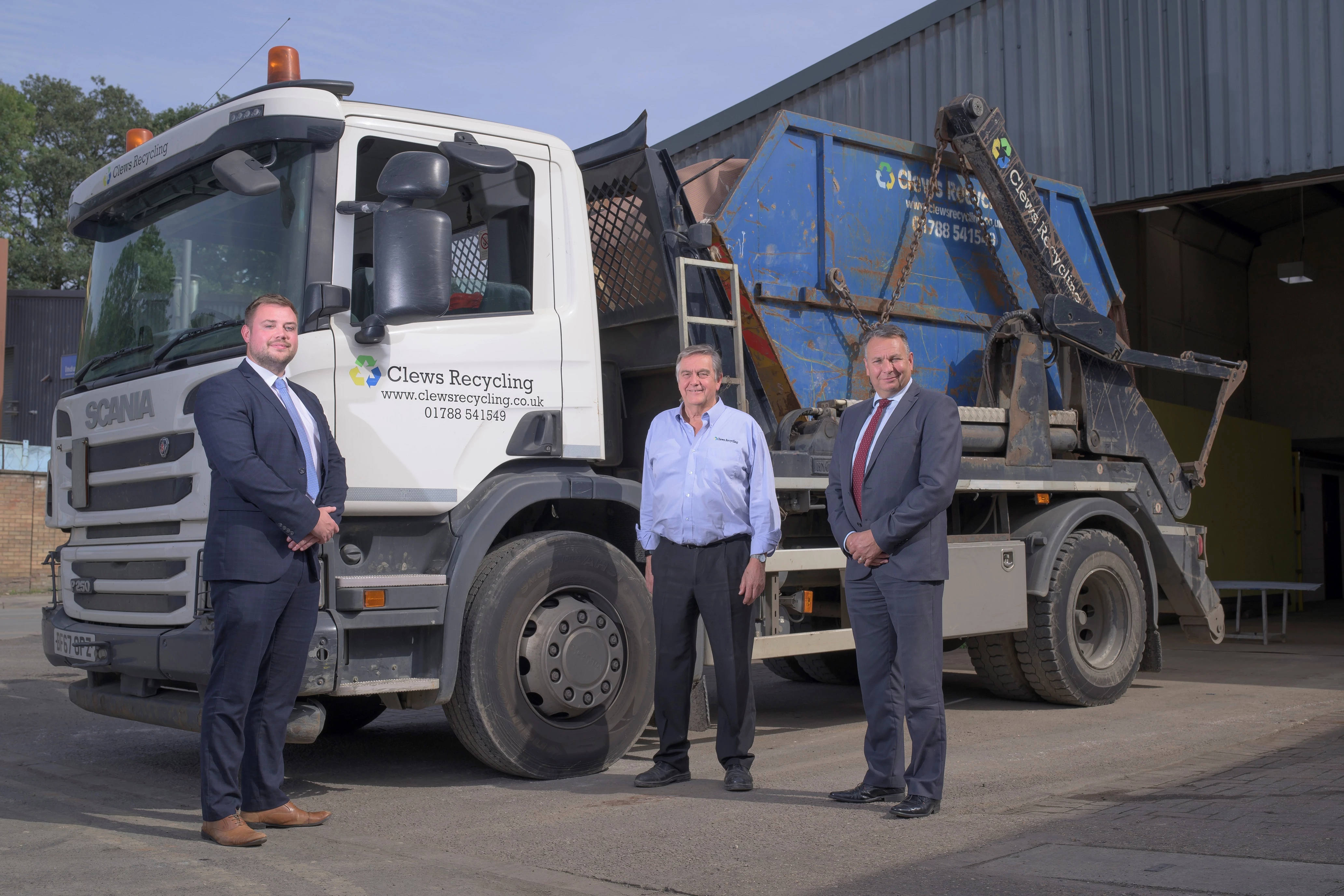 : From the left, Adam Plumb (CW Growth Hub), Richard Clews (Clews Recycling) and Craig Humphrey (CW Growth Hub)