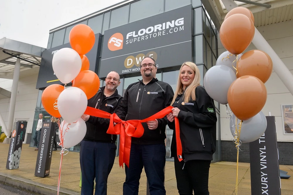 Opening of Flooring Superstore in Newport