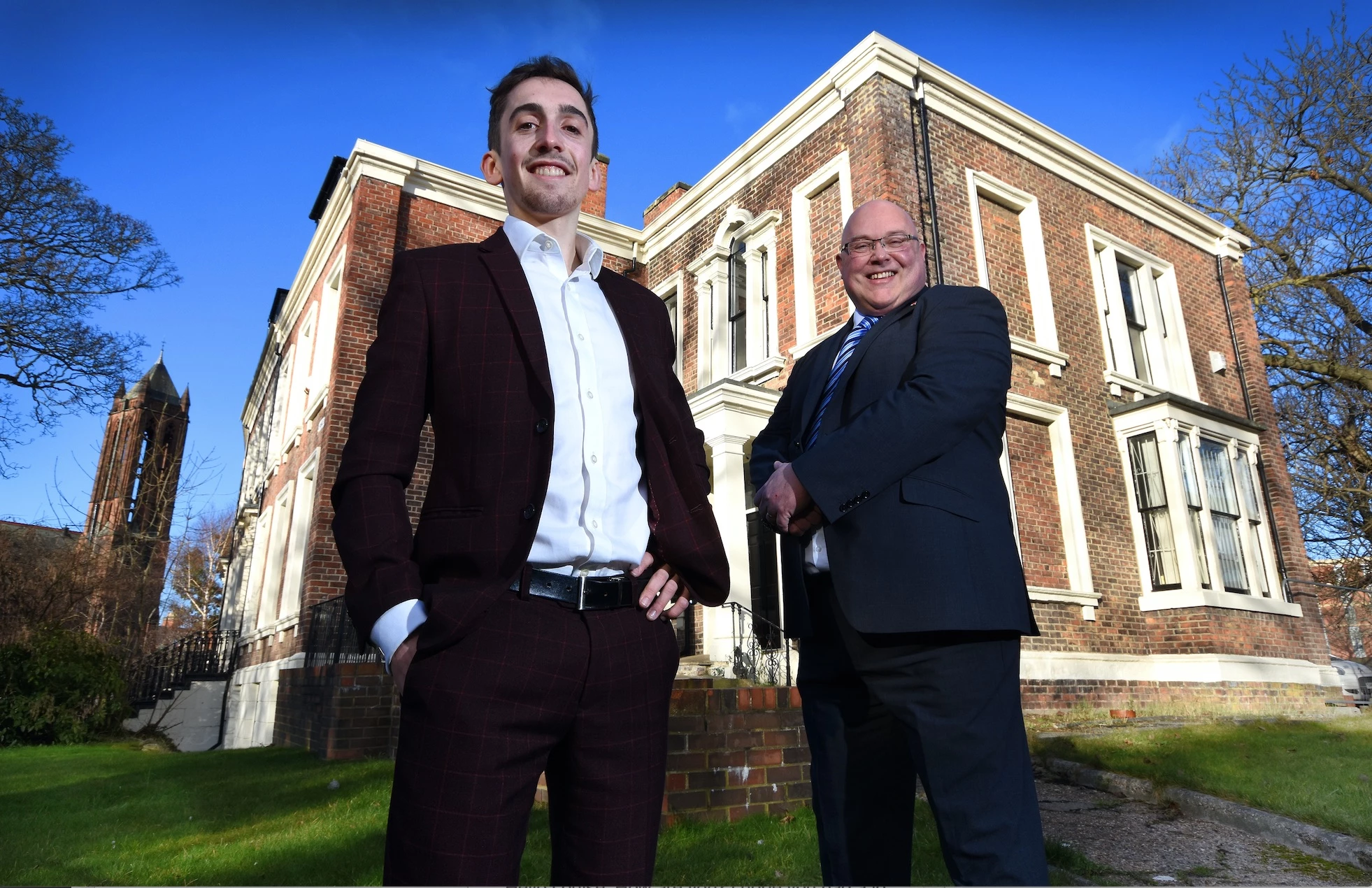 EBE co-founder Jack Deverson (left) and Sunderland City Council Leader Cllr Graeme Miller