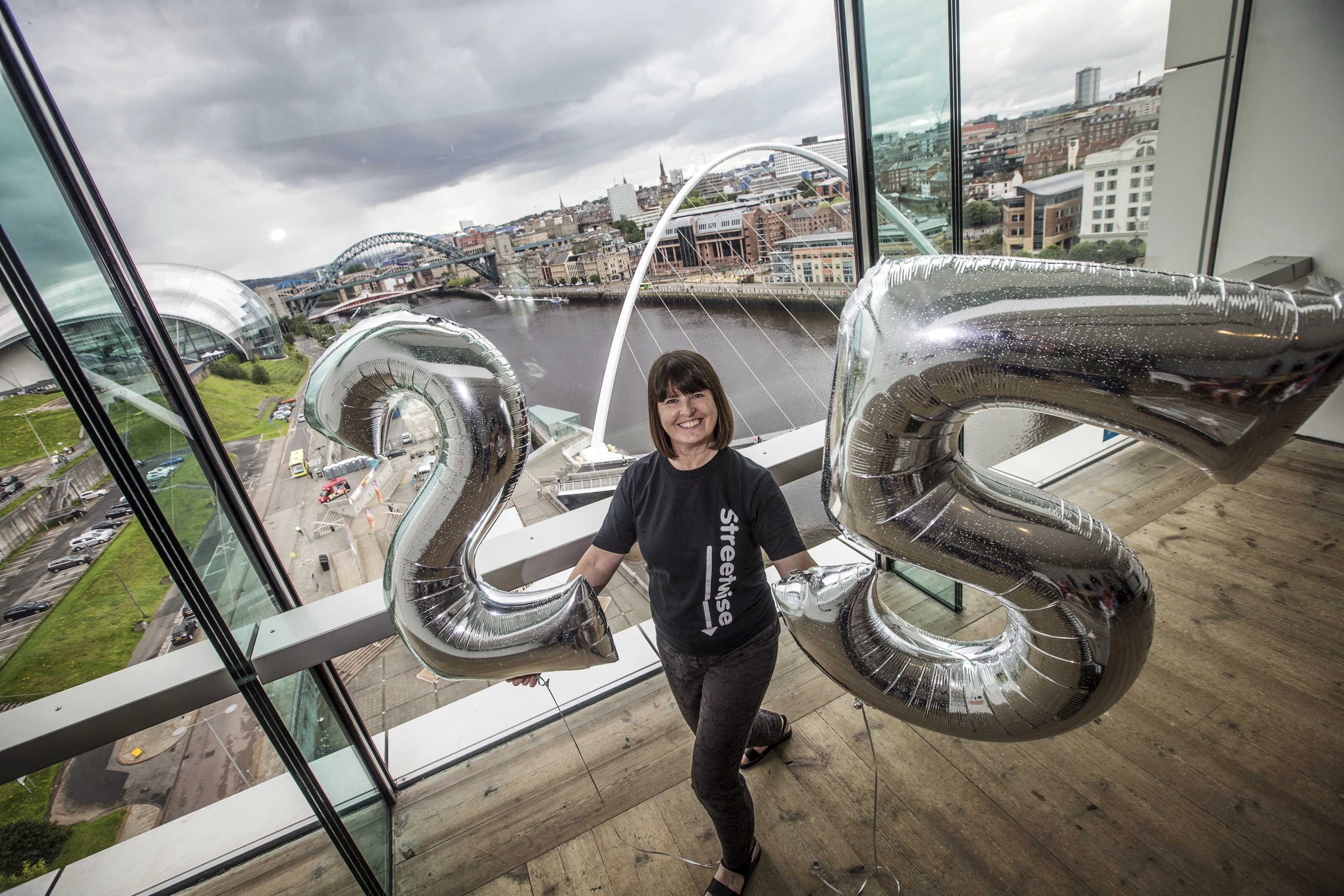 Mandy Coppin, chief executive of Streetwise celebrates 25 years of Streetwise success in the North East. 