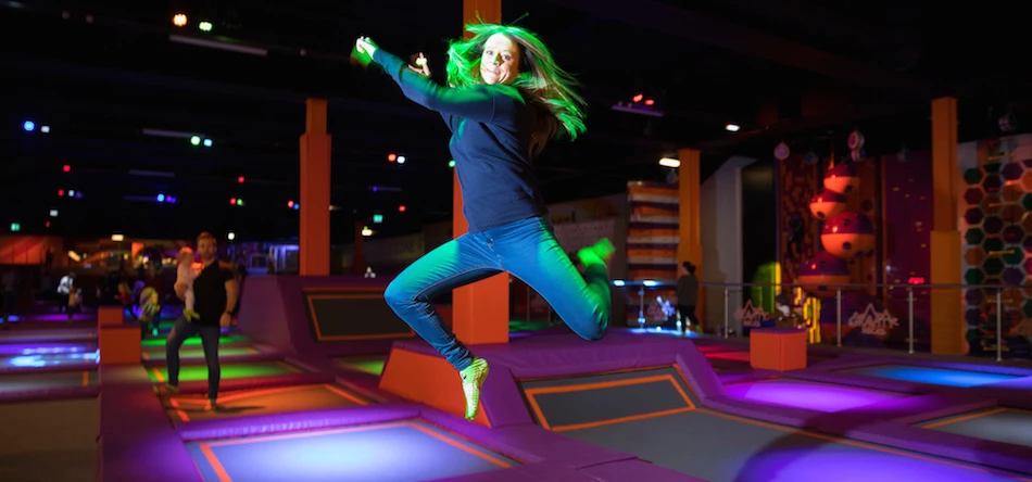 The trampoline park is based within Bluewater's Plaza area