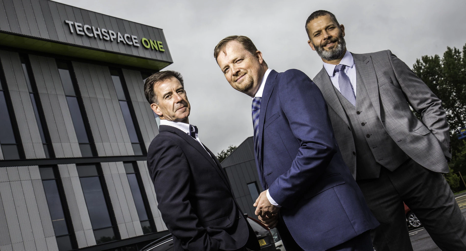 Richard Morgan-Green, Director, Robotik Technology; Andy Beesley, UK Director, Robotik Technology; Lee Williams, Buildings Manager, Langtree.