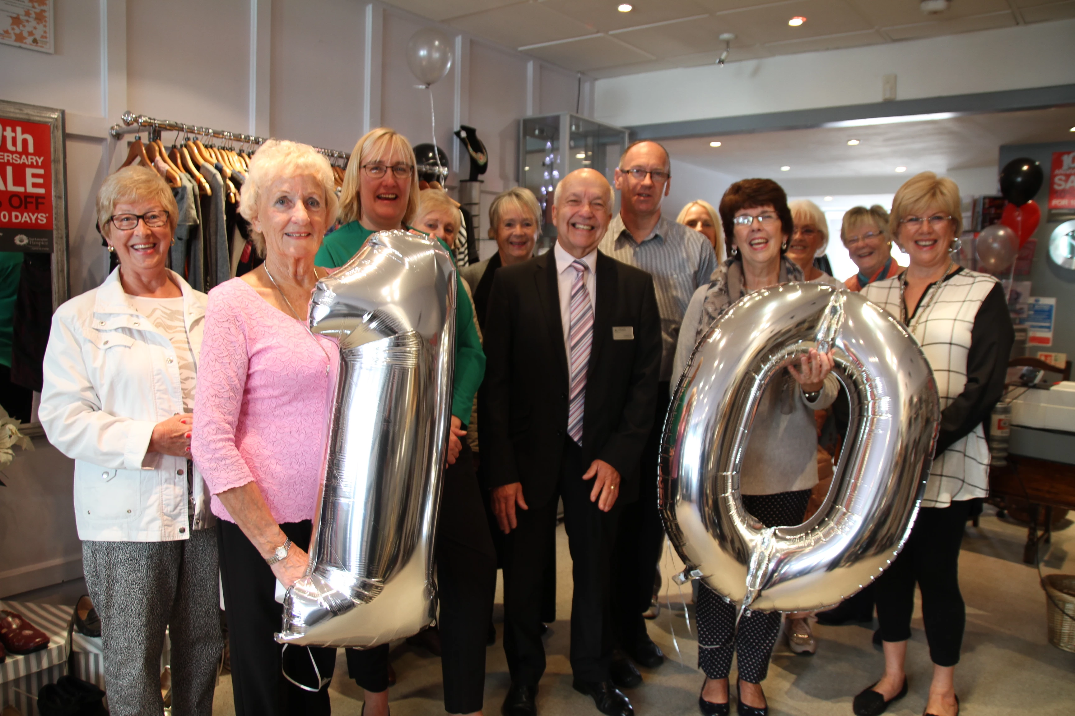 East Lancashire Hospice's Clitheroe shop celebrates 10th anniversary