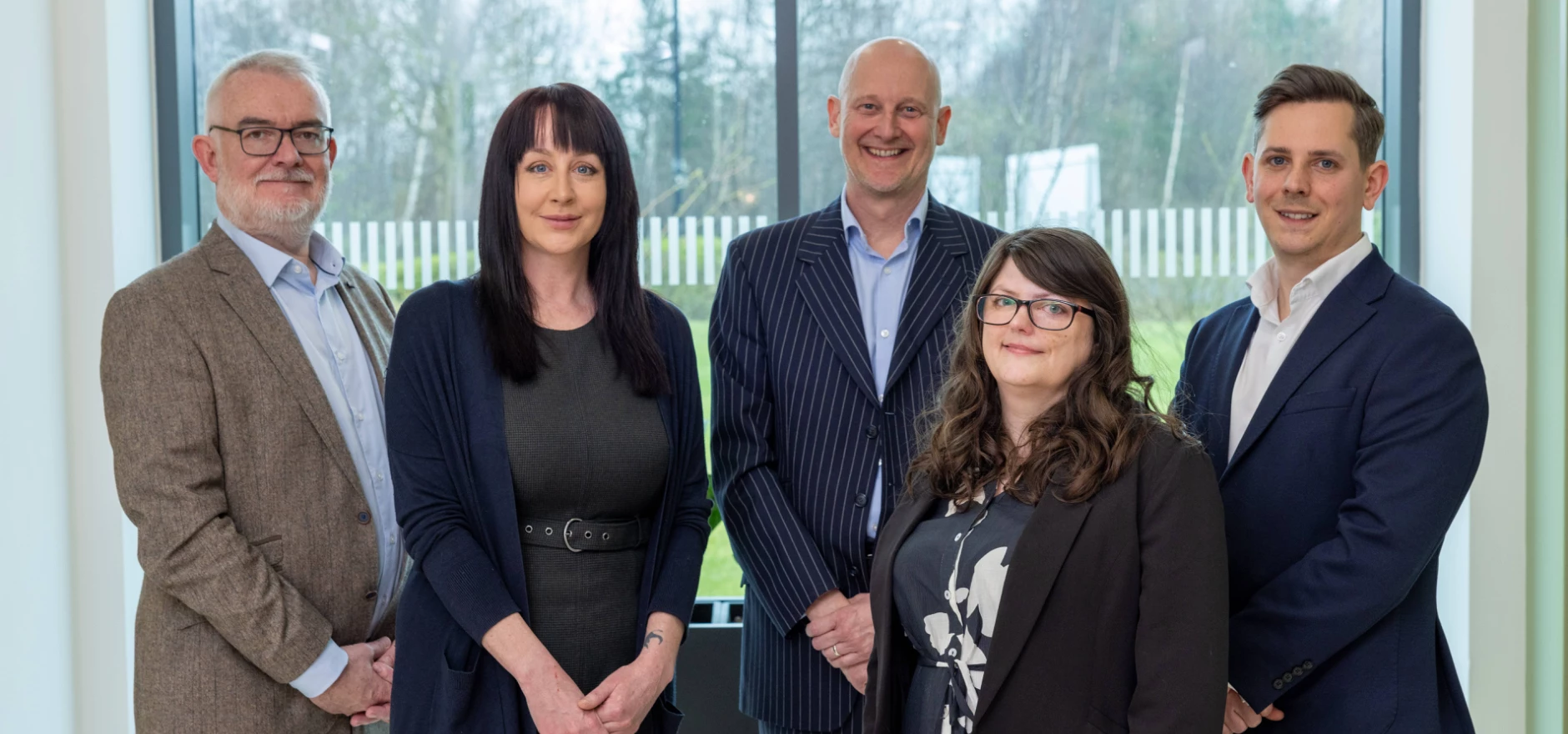 Pictured, from left to right, are Ian Pitt, Samantha Mitchell, James Bailey, Donna Alderson and Nicholas Broadway
