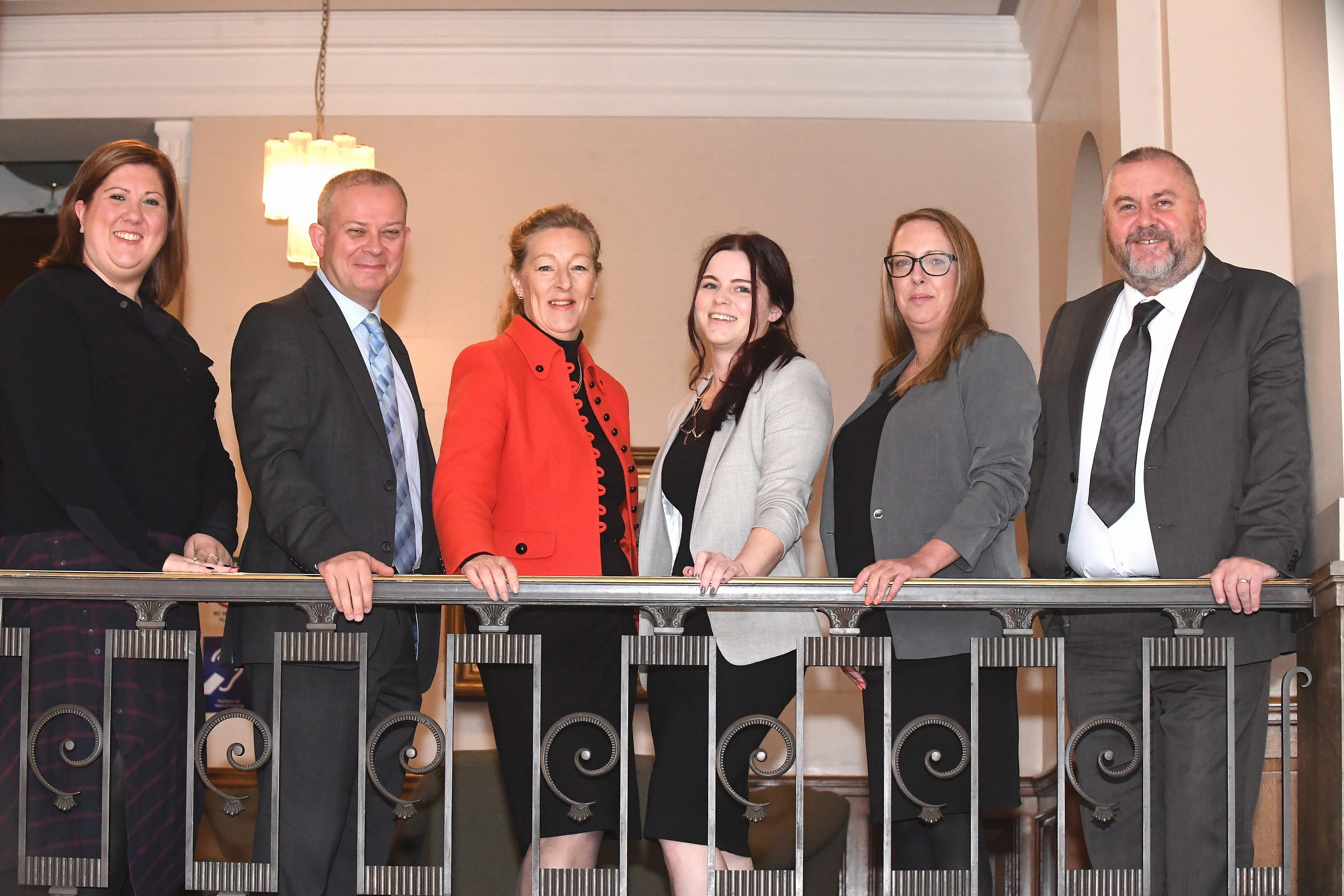 Caption: From the left, Gemma Gathercole, Matt Alvarez, Steph Parker, Emma Culey, Emma Carty and Dave Lennox from the Careers Hubs in Coventry and Warwickshire