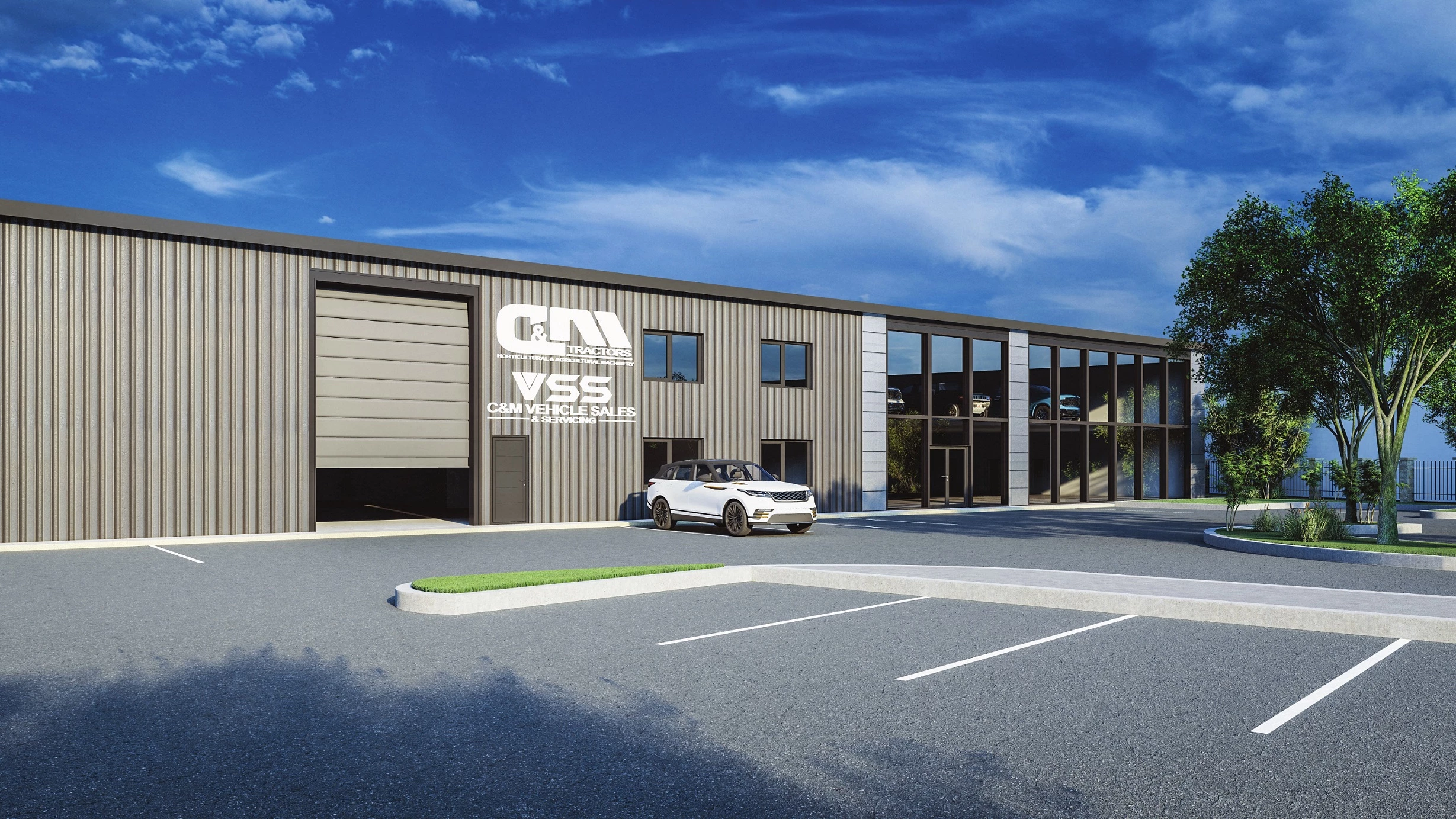 An illustration of the new purpose-built premises for C&M Retail Group.