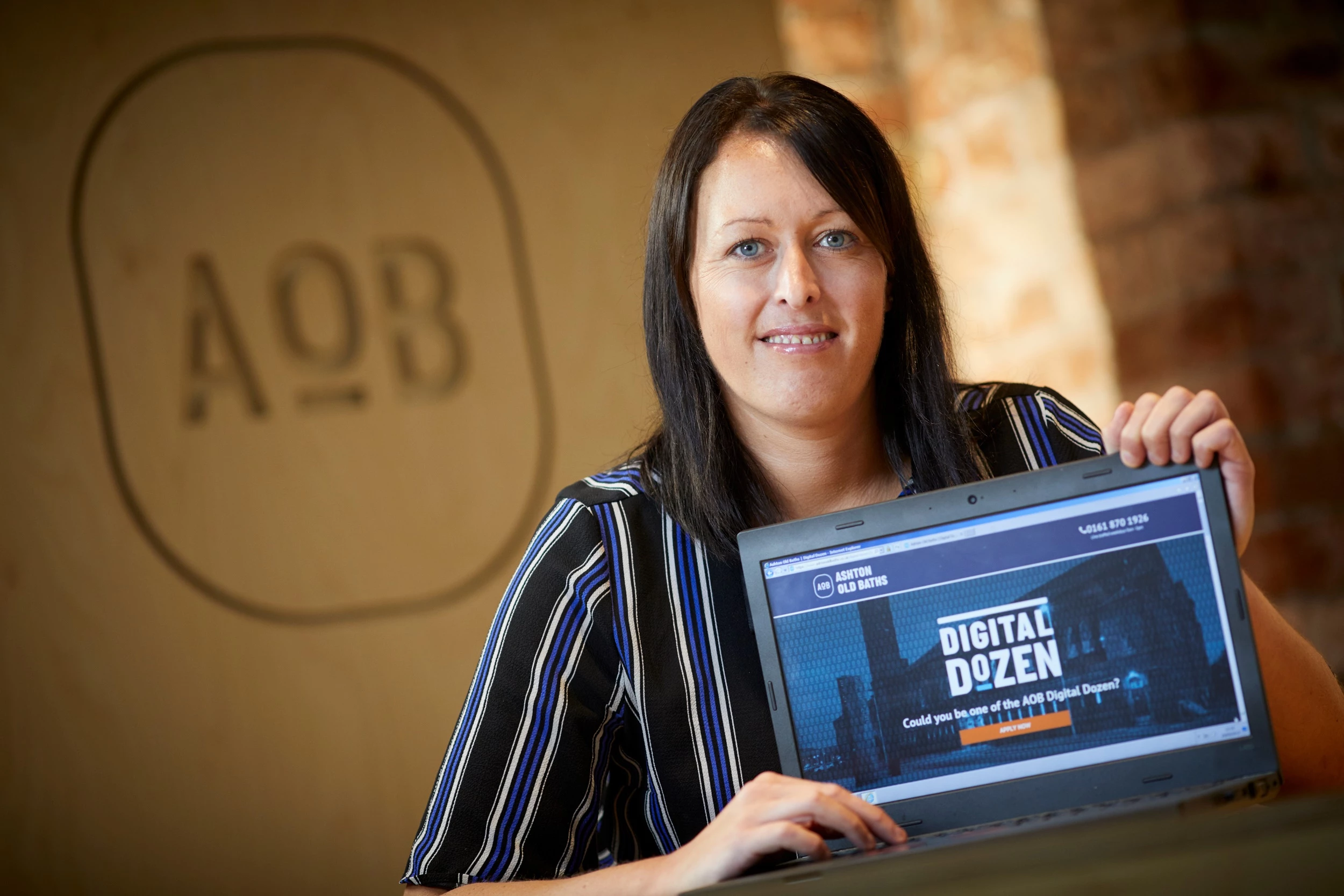 Ashton Old Baths Centre Manager Claire Kellett launches Digital Dozen competition