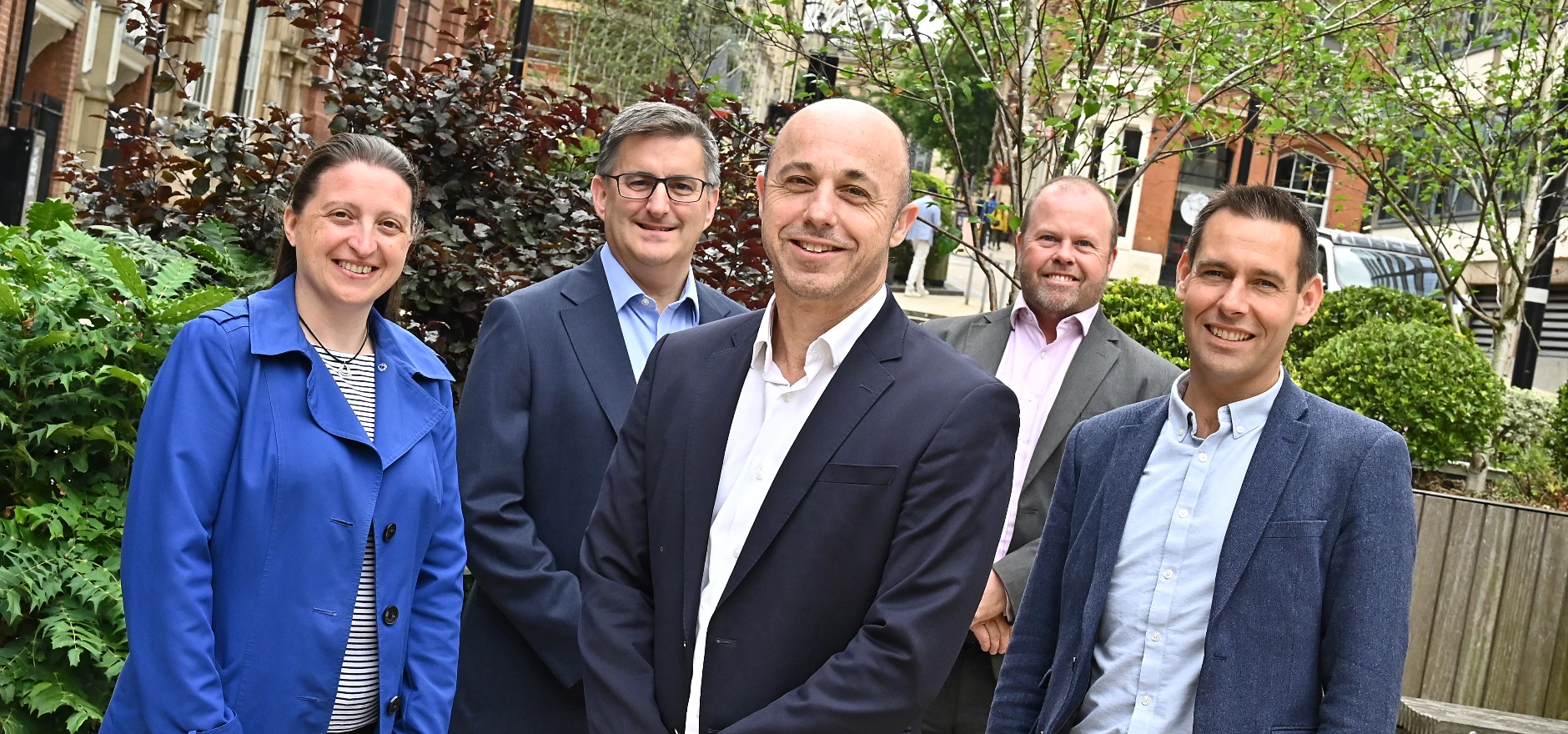 L-R Beverley Scott, Steve Hale, John Bryant, Martin Ramsey and Andrew Feeke.jpg