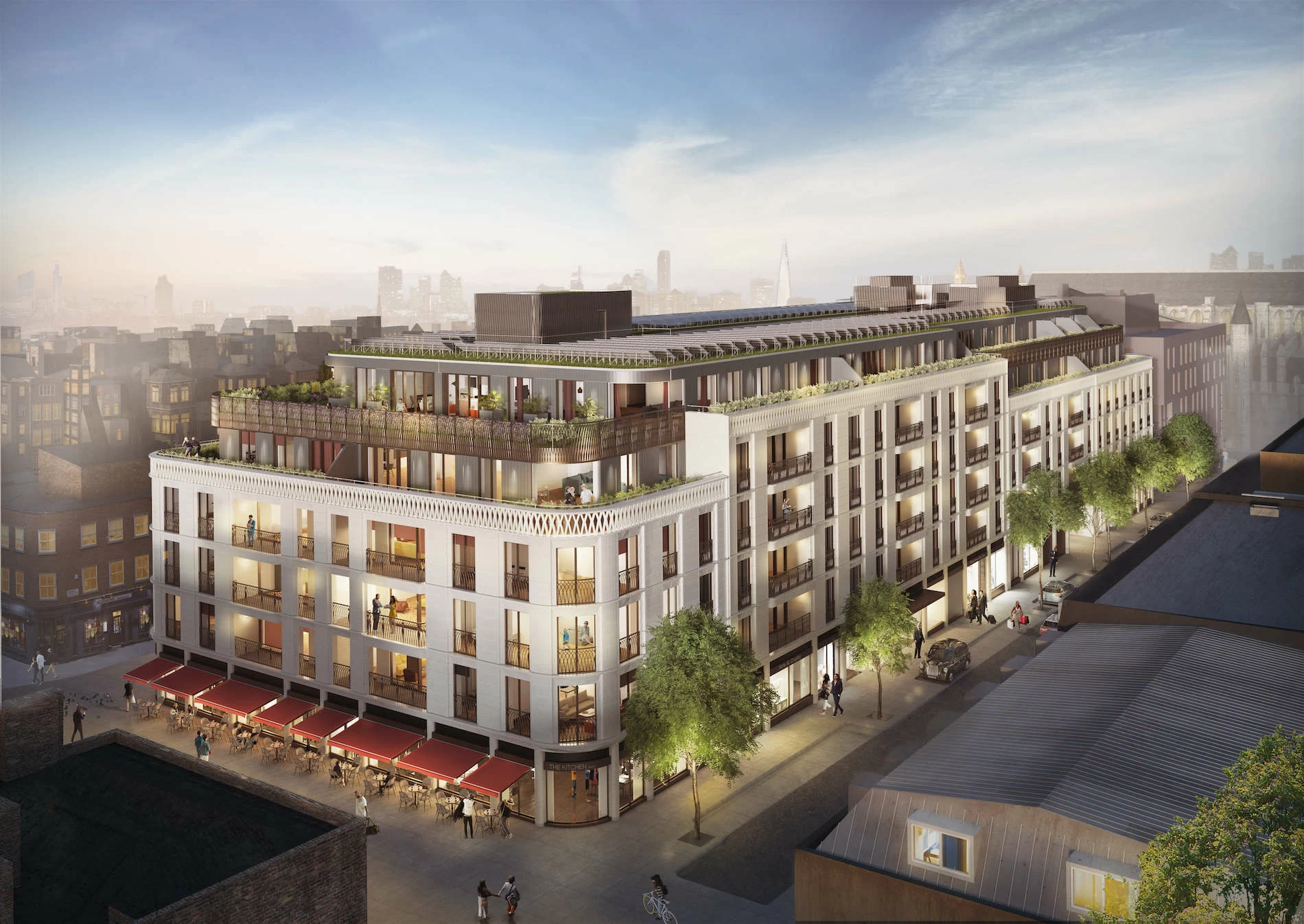 CGI of the transformed Moxon Street Car Park site.
