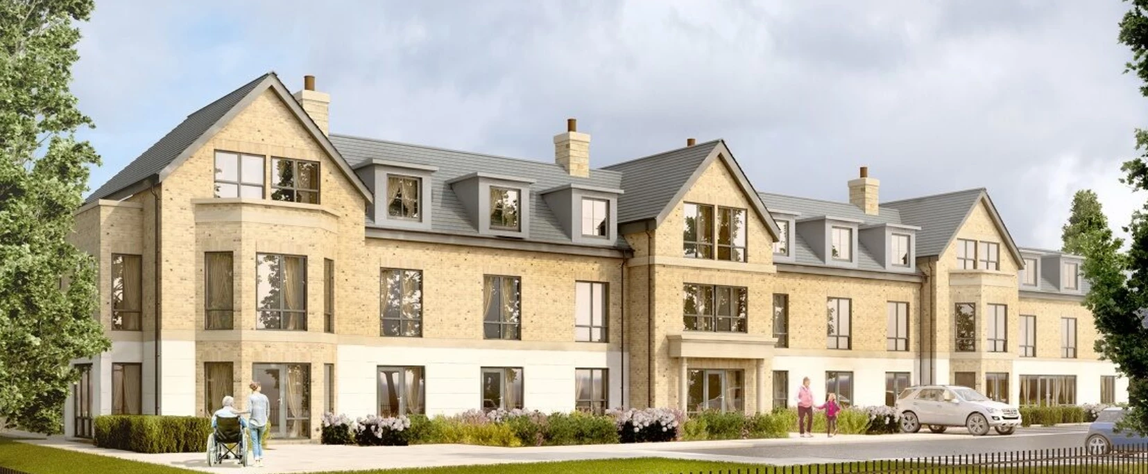 The new 67-bedroom care home on London Road, Sleaford, Lincolnshire being built by Hobson & Porter.