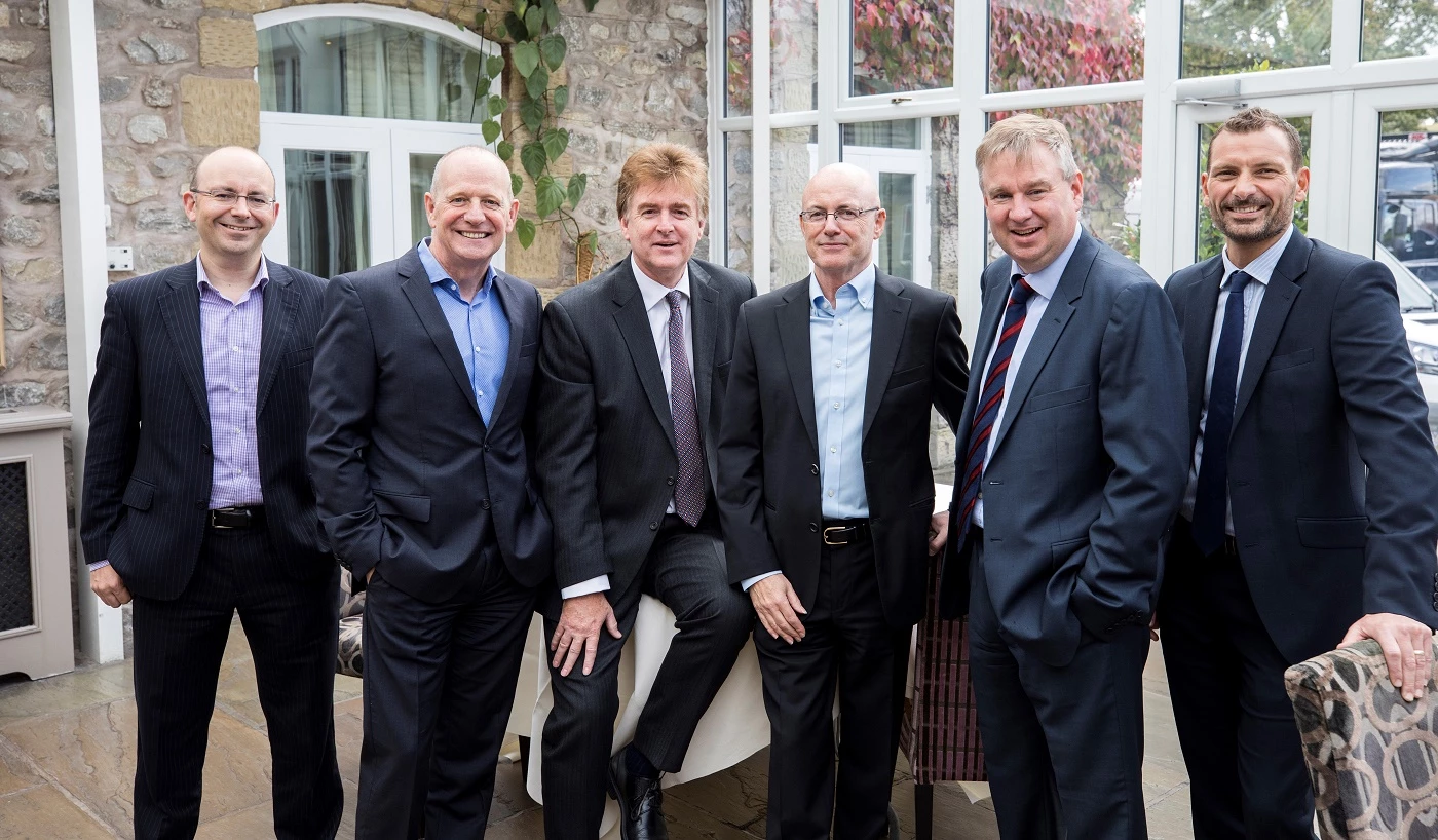 L-R: Key Capital Partners' Philip Duquenoy, Peter Armitage, Mike Fell, Tom Lamb, Owen Trotter and James Hall