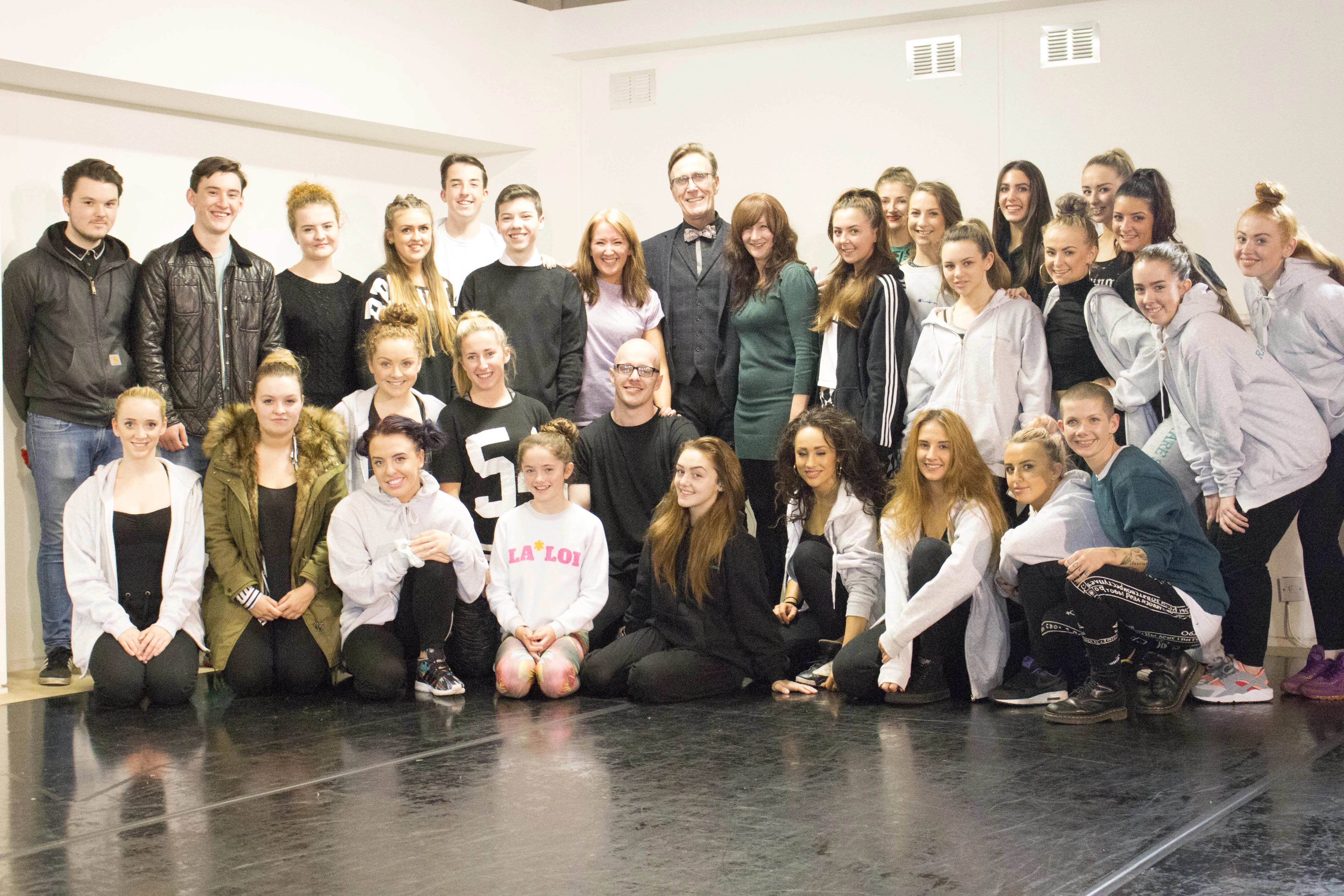 Members of Rare Trust, a performing arts school in Liverpool