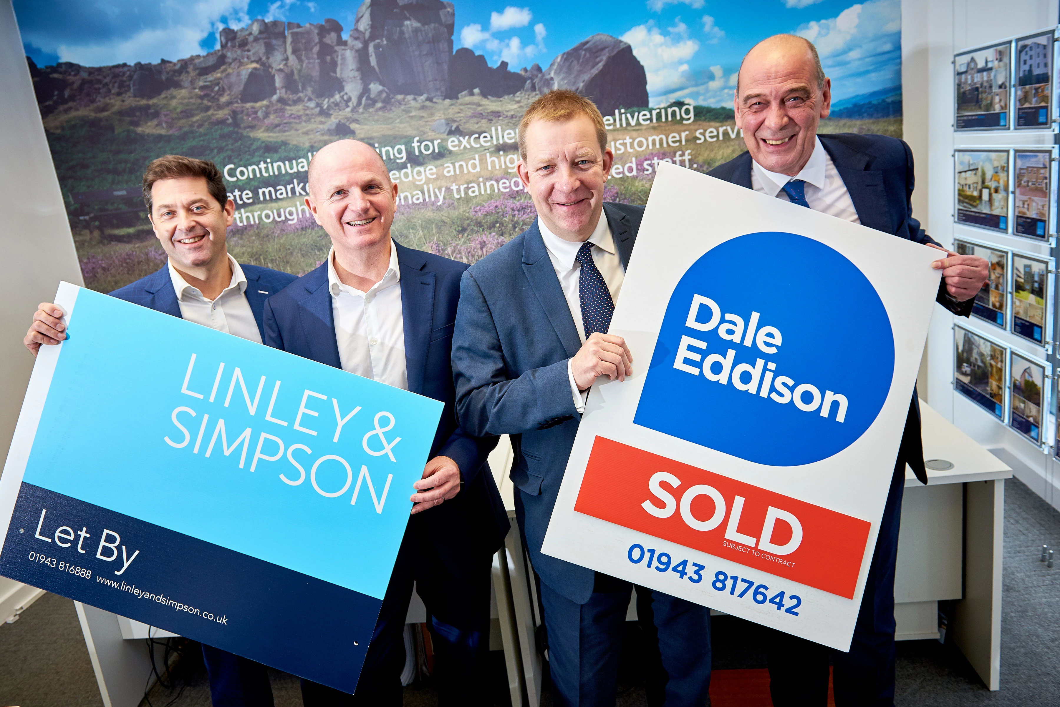 L-R: Linley & Simpson founders Nick Simpson and Will Linley with Bill Dale and William Eddison of Dale Eddison