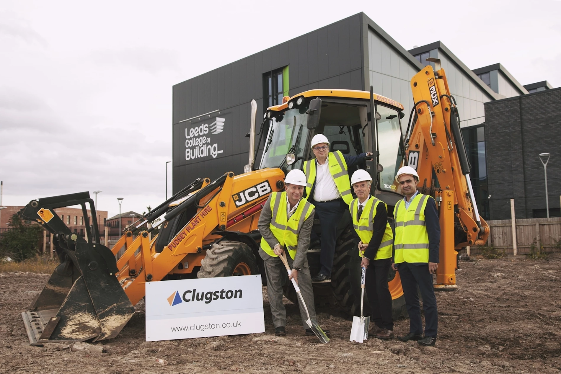 Work starts on Leeds College of Building's brand new campus in the South Bank area of Leeds. 