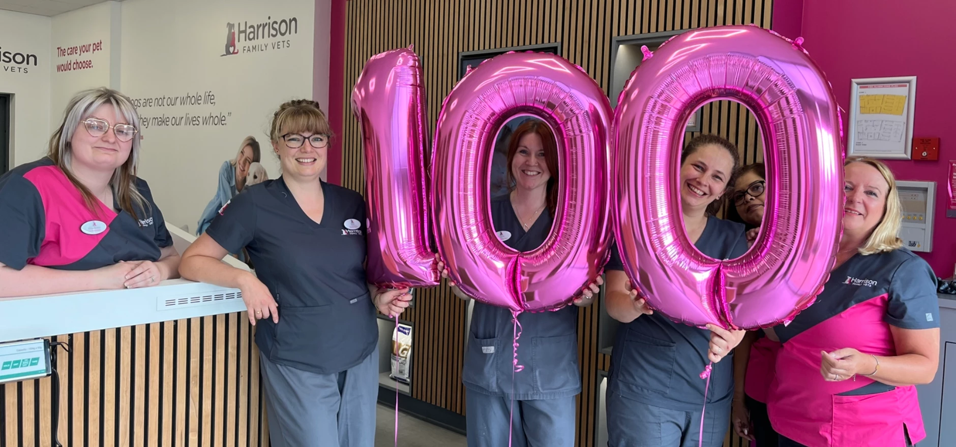 Siân Burwood is second from the right and the 100th team member to join Harrison Family Vets1.jpg