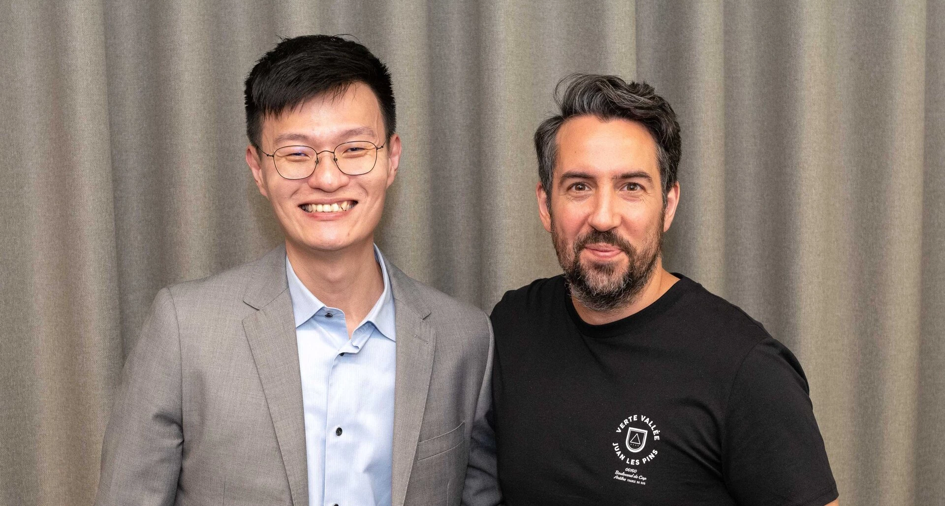 L-R: Founder and CEO of OPPi, Adrian Liew, and CEO of TechWM Yiannis Maos MBE