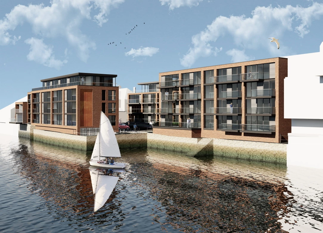 How the completed homes at Shepherd's Quay will look on completion.
