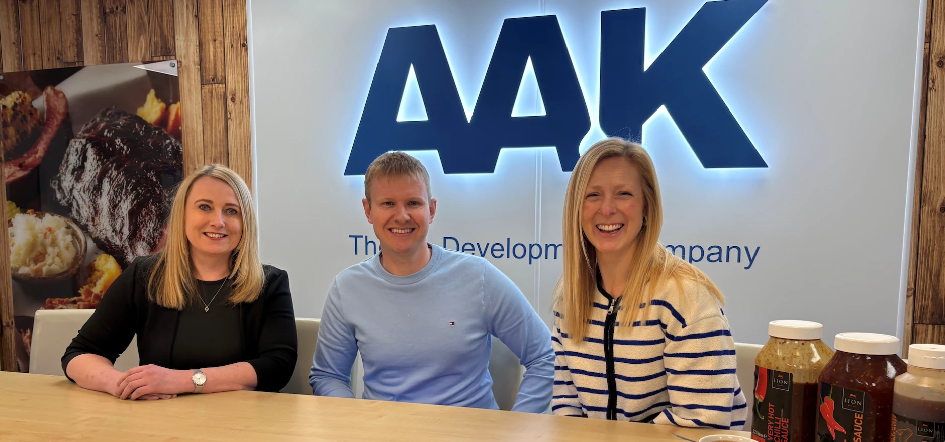 L-R Rachel Neale, Global Marketing Director, AAK Foodservice; Joe Metcalfe,  Strategic Client lead, Perfect Storm; Naomi Biltcliffe, Client Services Director, Perfect Storm.png