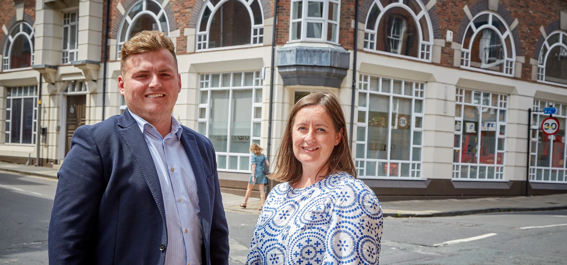 Graduate Surveyor Jamie with Garness Jones'Agency and Professional Services Director Rosie Crux.jpg