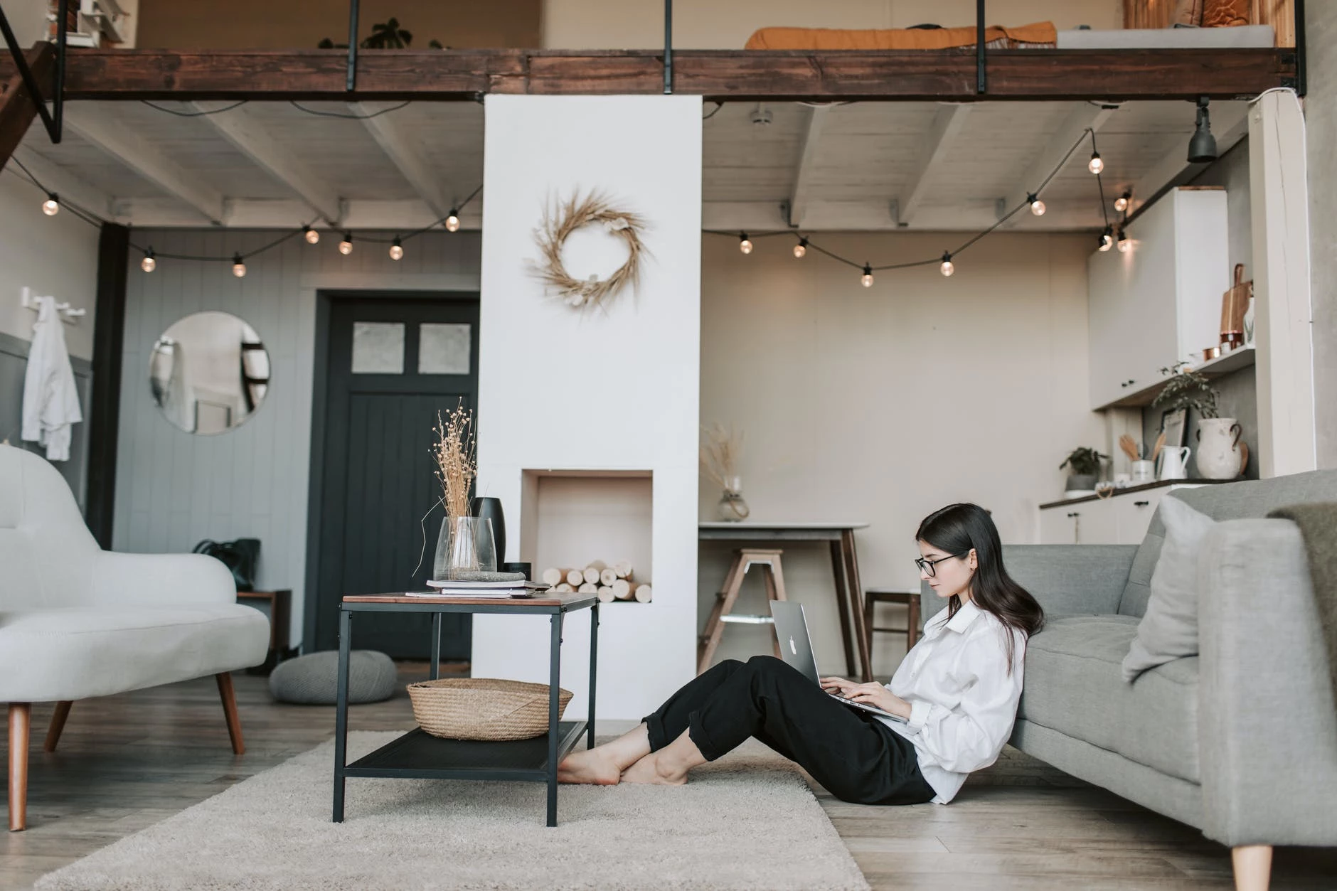 Woman working from home 