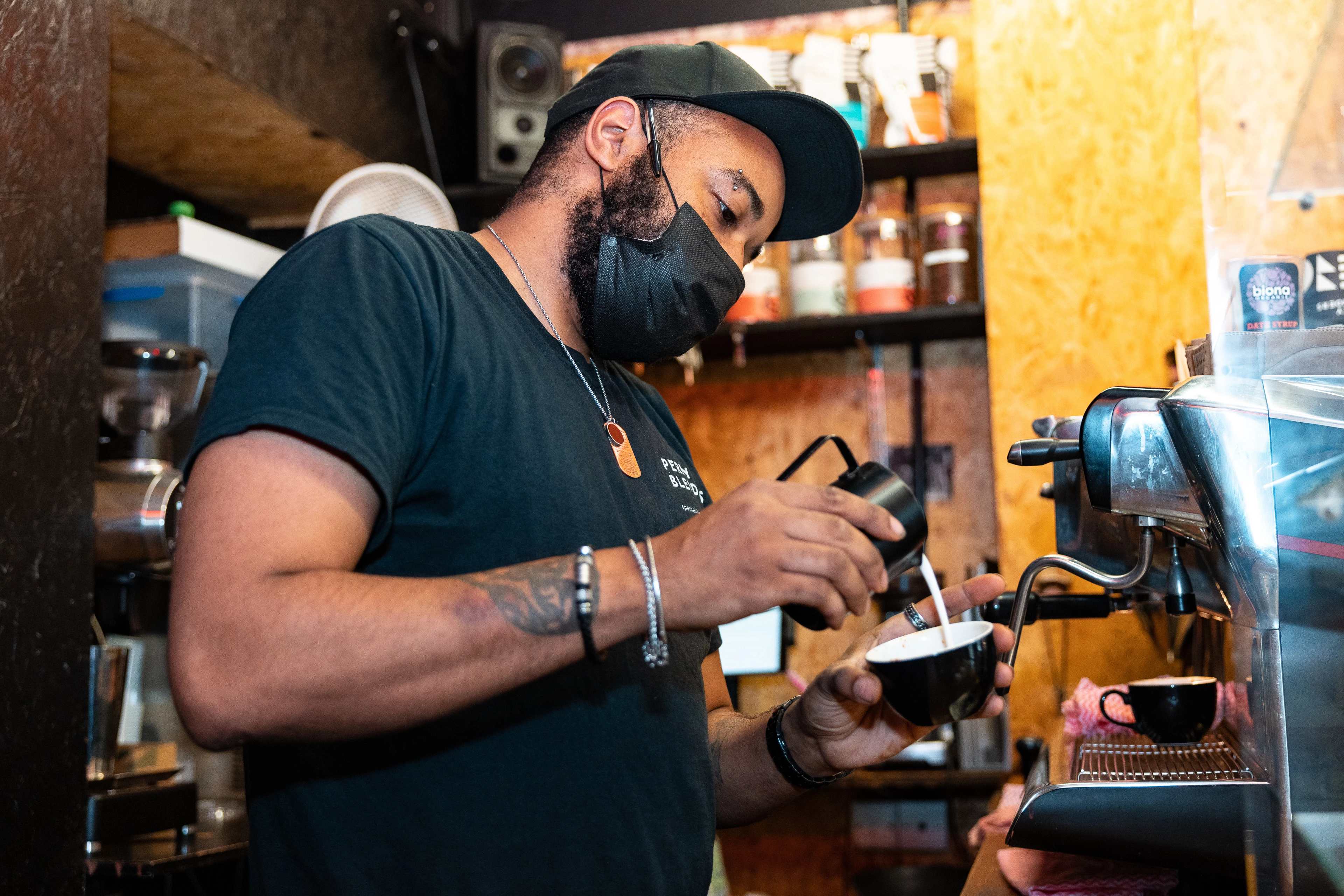 Coffee roasted by Perky Blenders in East London will be served up on The Tour​