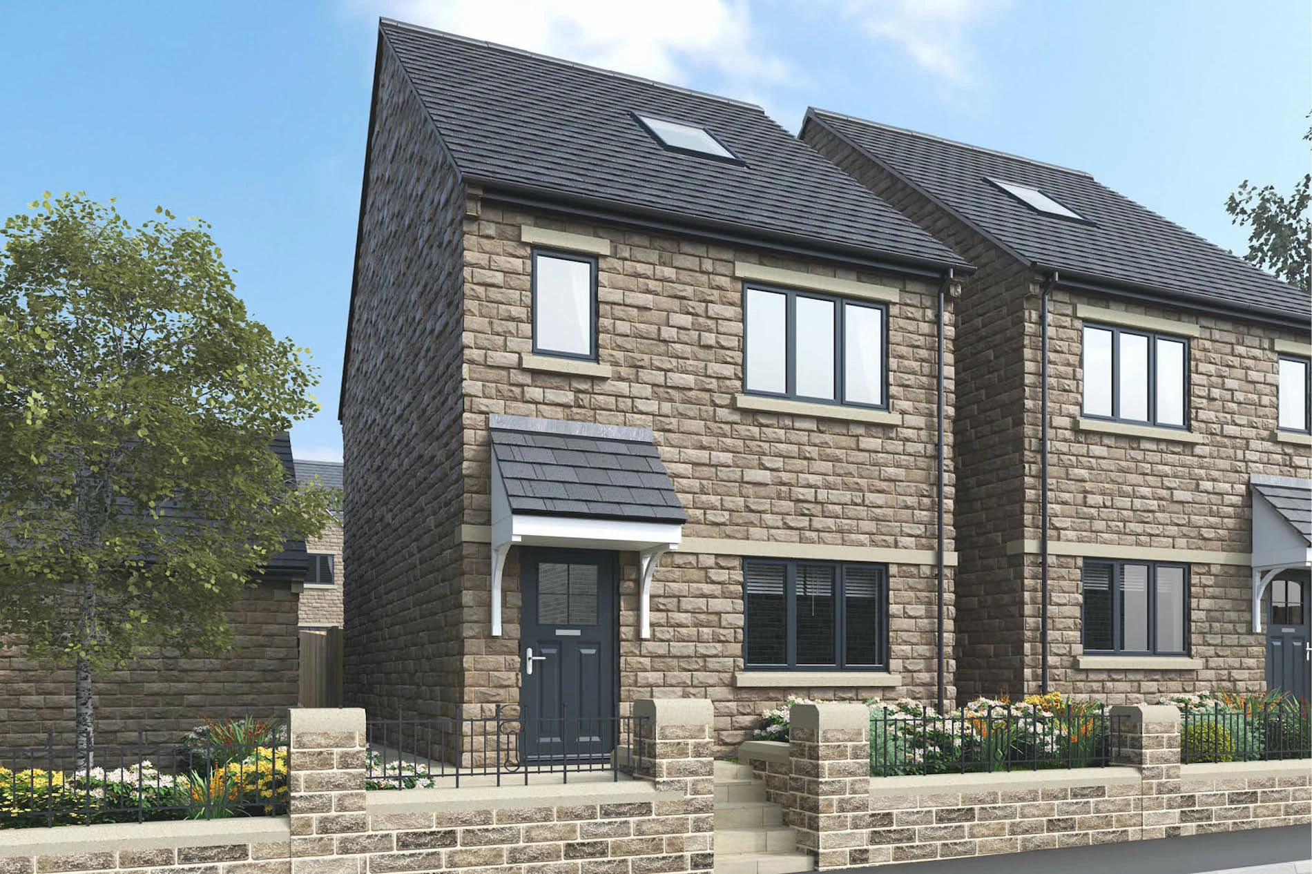CGI of the new homes at Chatsworth Court.