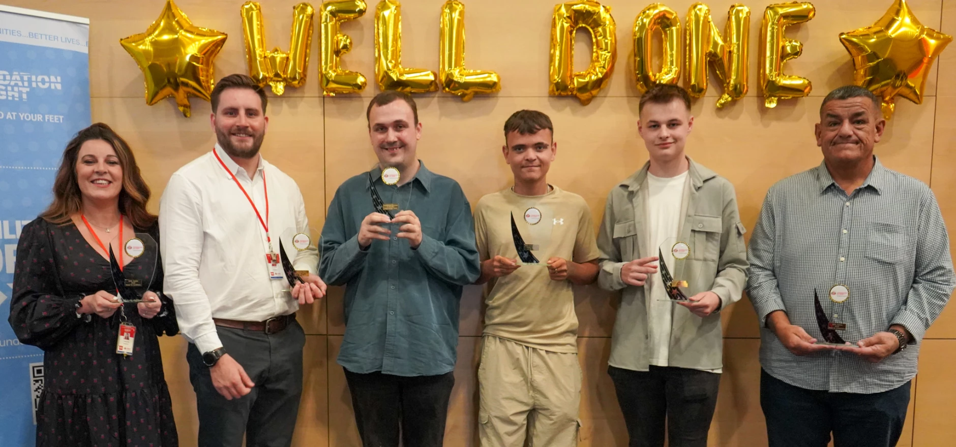 Award winners alongside Foundation's Leanne Somerville and Daniel Coyne to the left.jpg