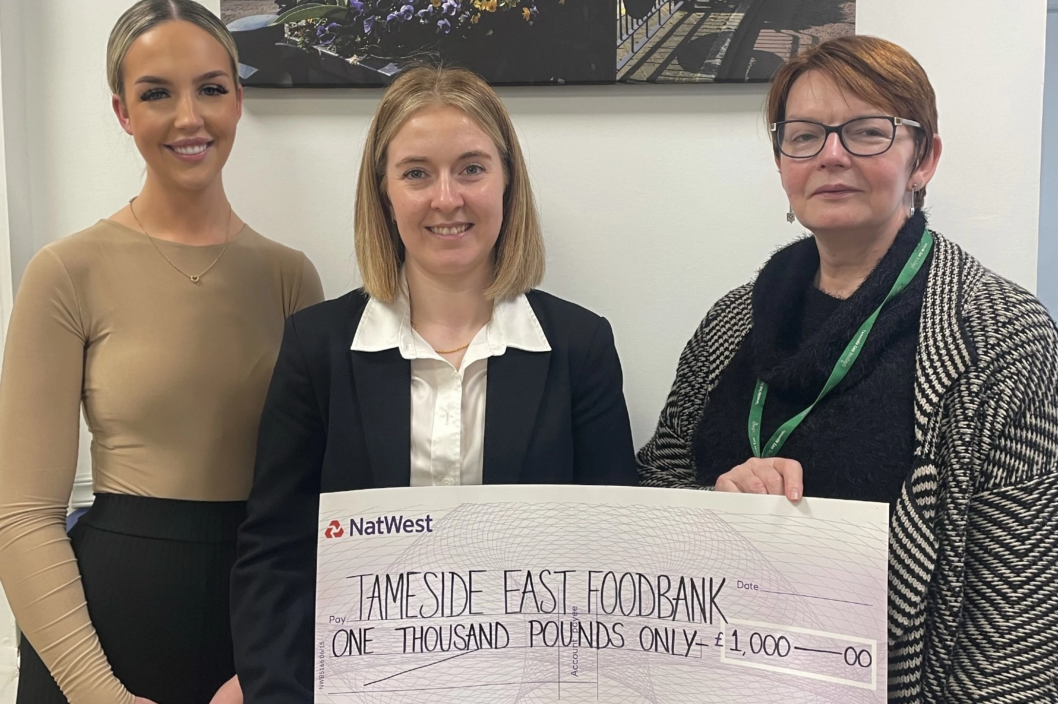 Bromleys raises £1,000 for food bank