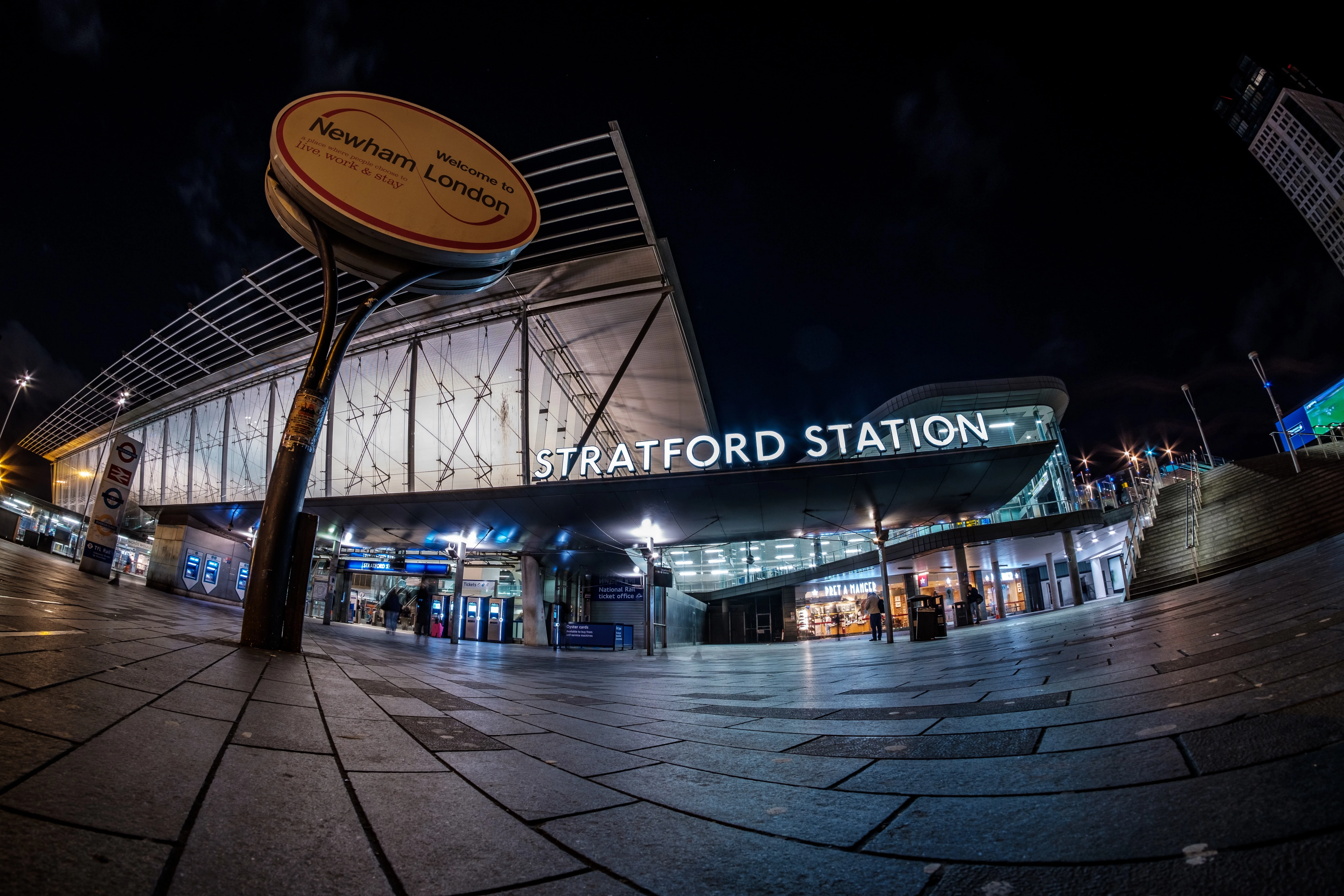 Stratford station. 