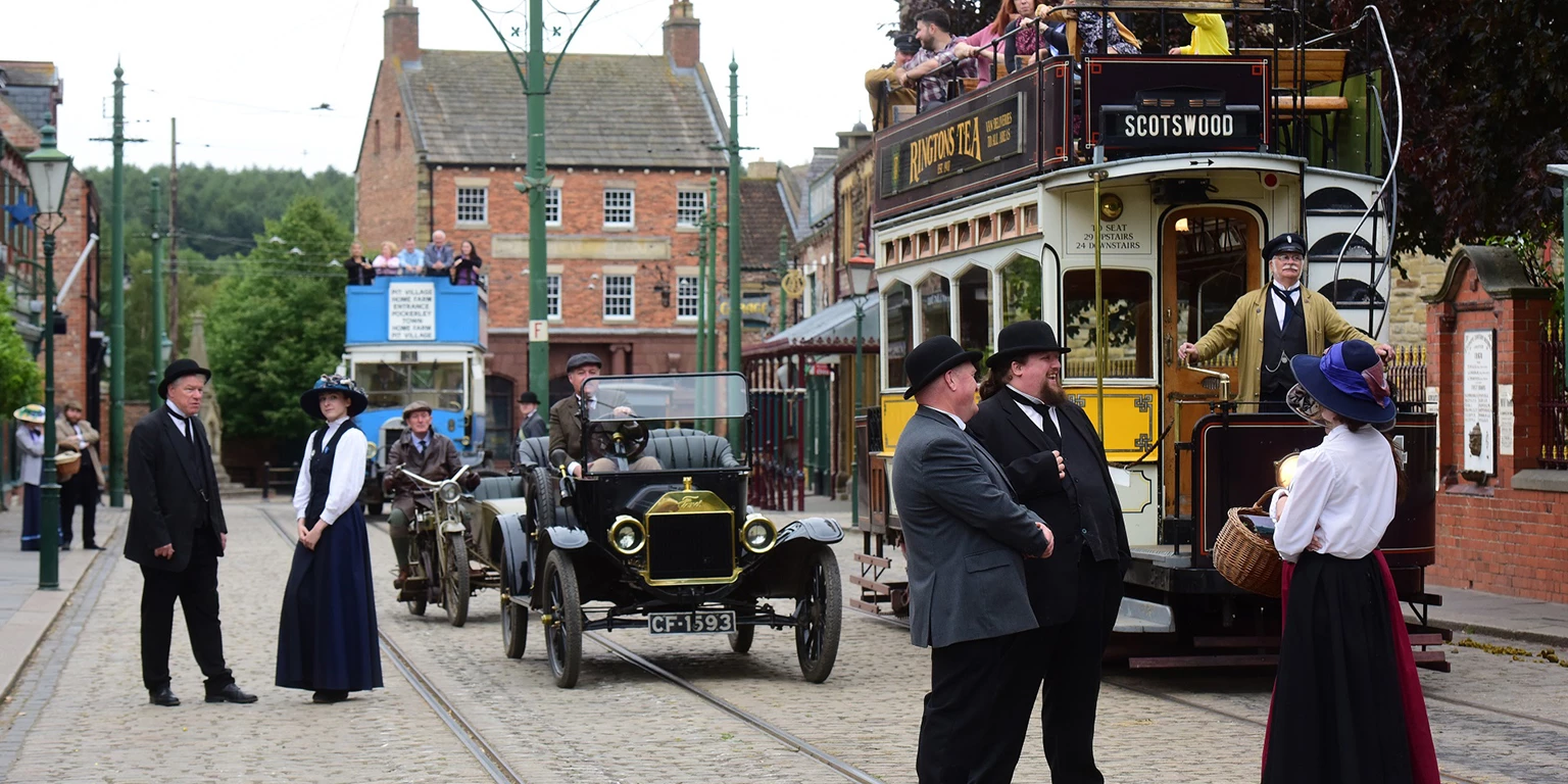 The 1900s Town Street at Beamish, The Living Museum of the North