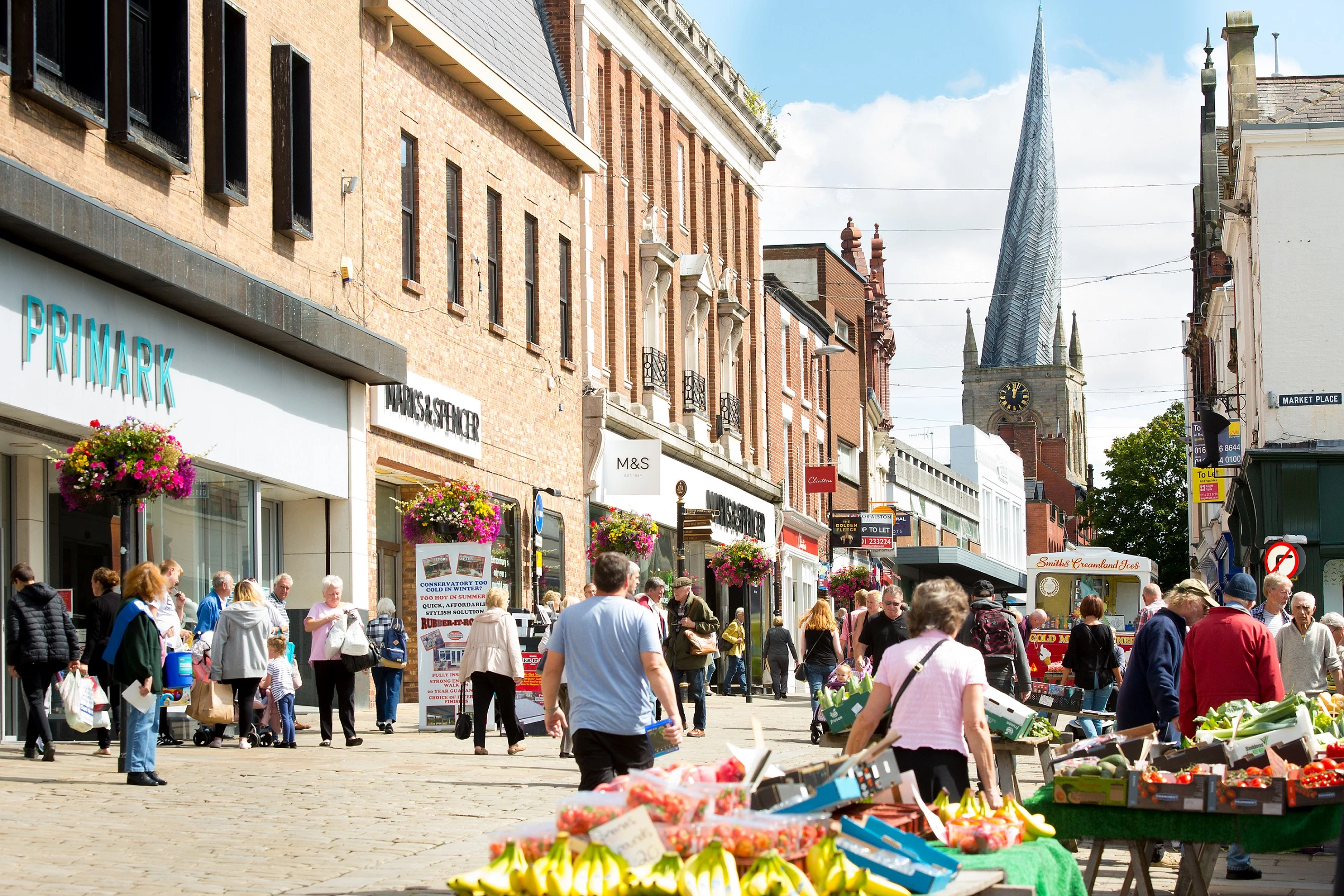 Chesterfield's town centre market
