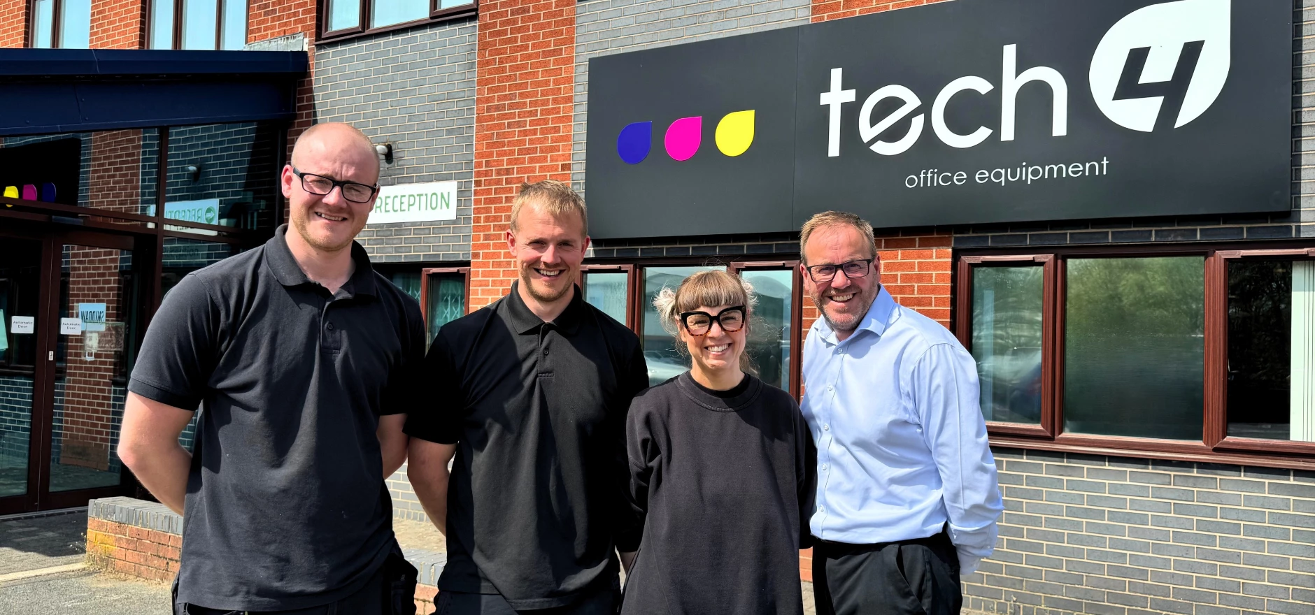 Tech4 is a family run business. L to R - Liam Thorburn, Operations Director; Ryan Thorburn, Technical Director; Caroline Thorburn, Marketing Director; and Paul Thorburn, Managing Director.jpg