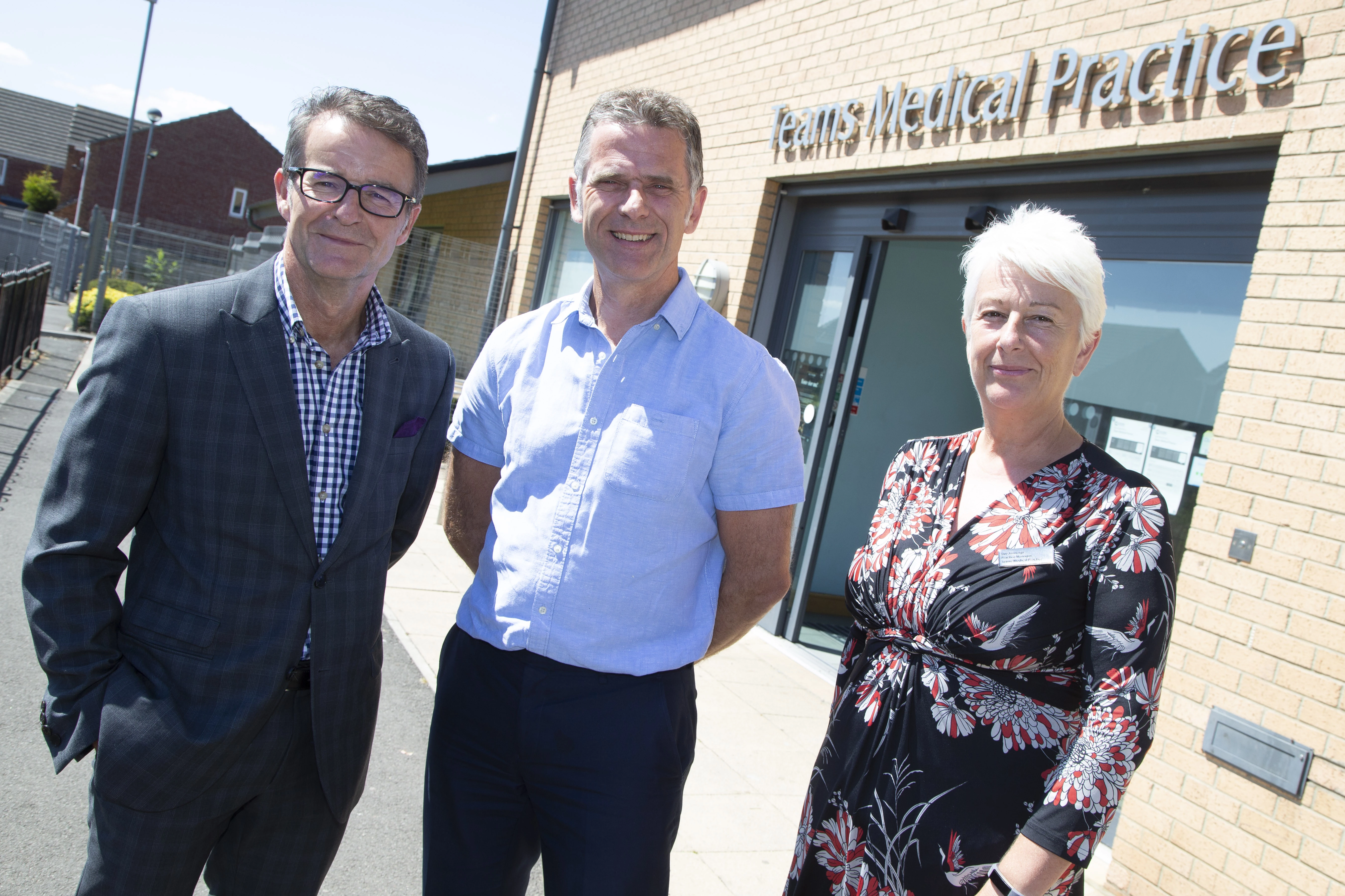 Keith Taylor of BW Medical Accountants, Dr Paul Cassidy and Sue Jennings of Teams Medical Practice