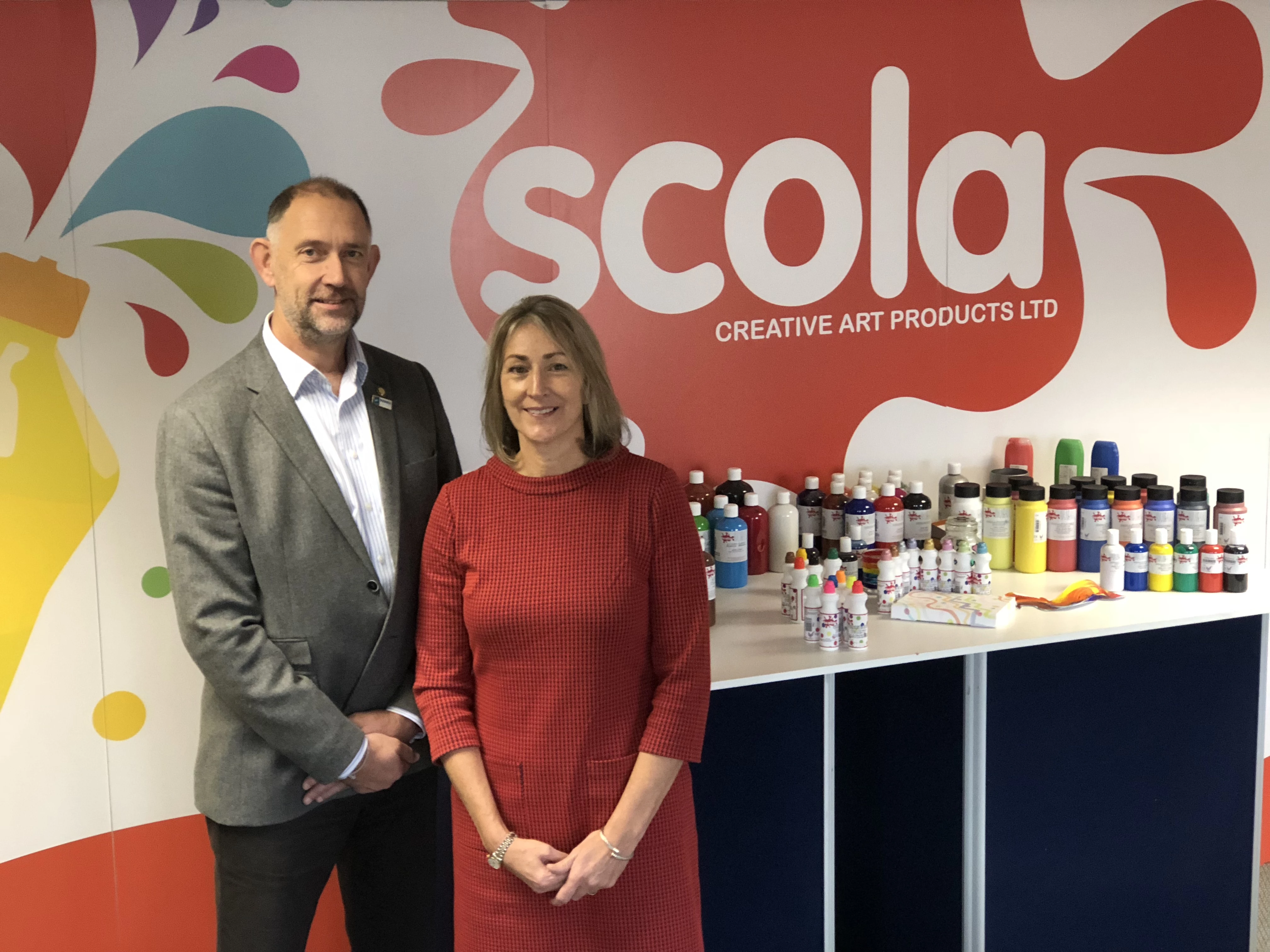 Kevin Cook of Business Doctors with Jane Reynard of Scolaquip