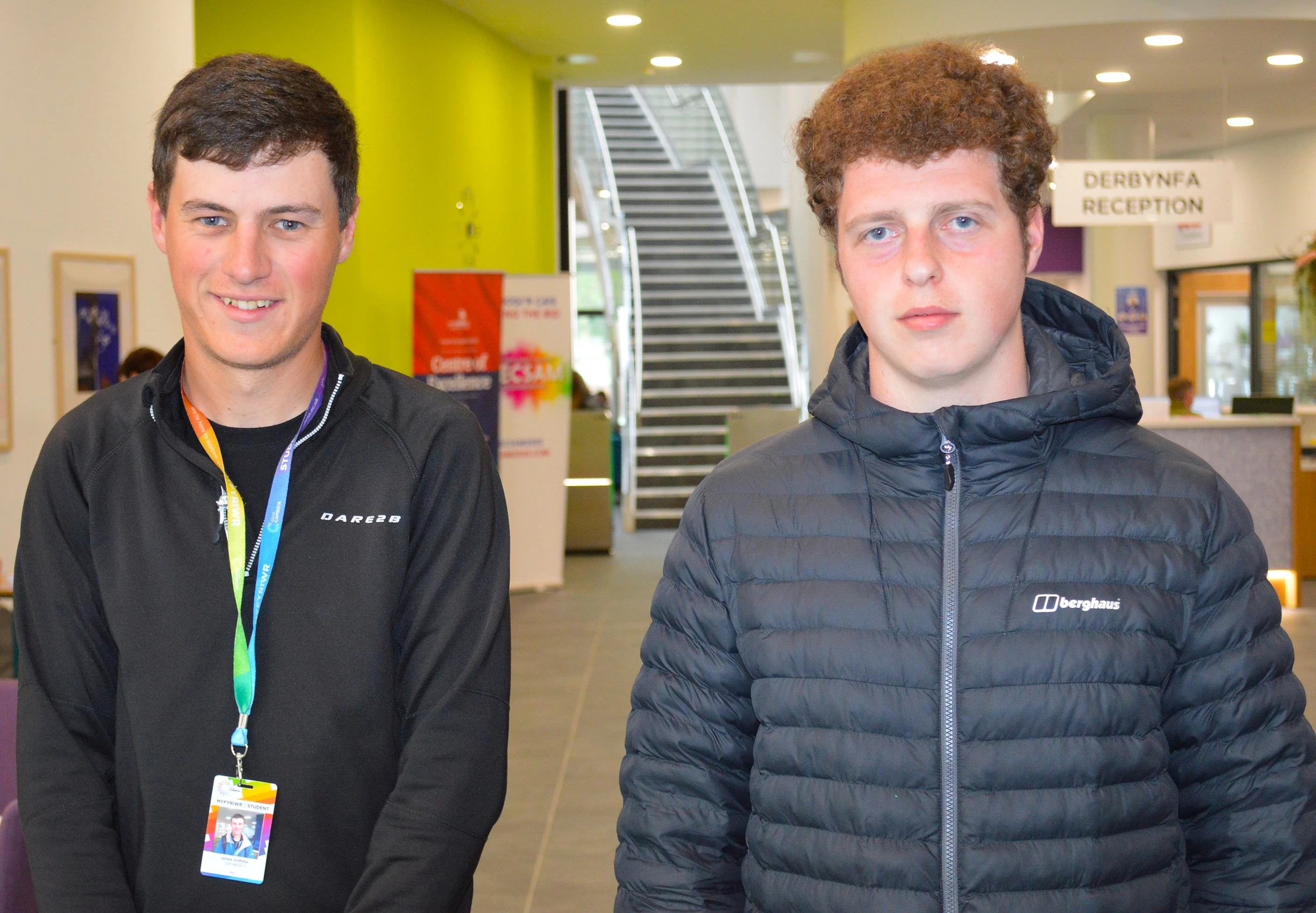 Jack Morgan, 20, and 23 year-old James Griffiths started their FE journey with Coleg Cambria Yale in Wrexham on the UK Government’s Kickstart programme.
