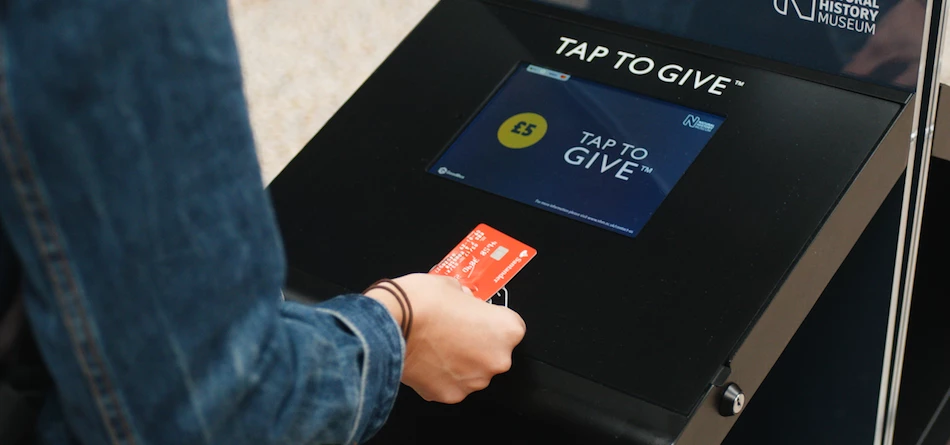 The GoodBox is a digital collection box that enables payments via bank cards