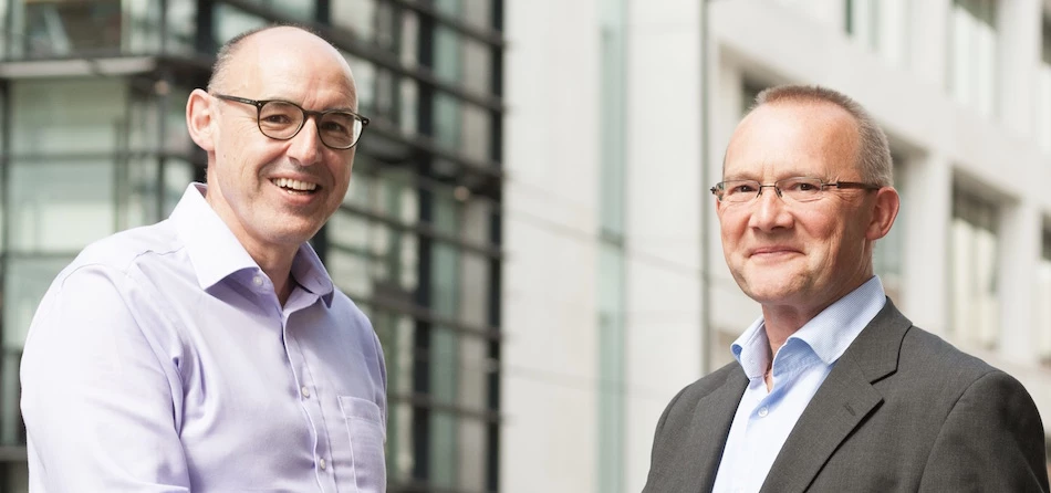 Catapult Ventures' David Whitcombe (left) with Richard Pither of Cytox