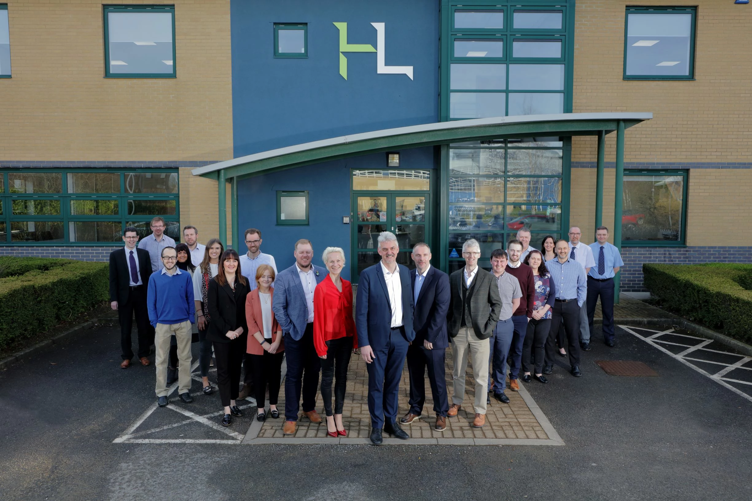 The Howarth Litchfield team outside their new HQ.